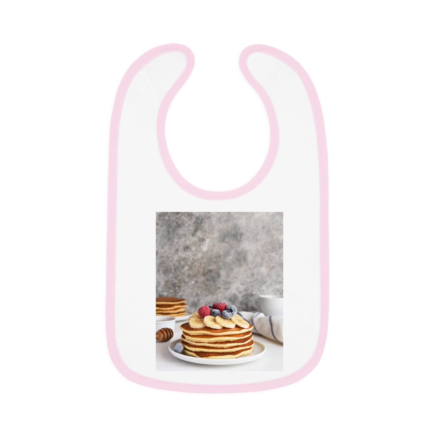 Baby Contrast Trim Jersey Bib