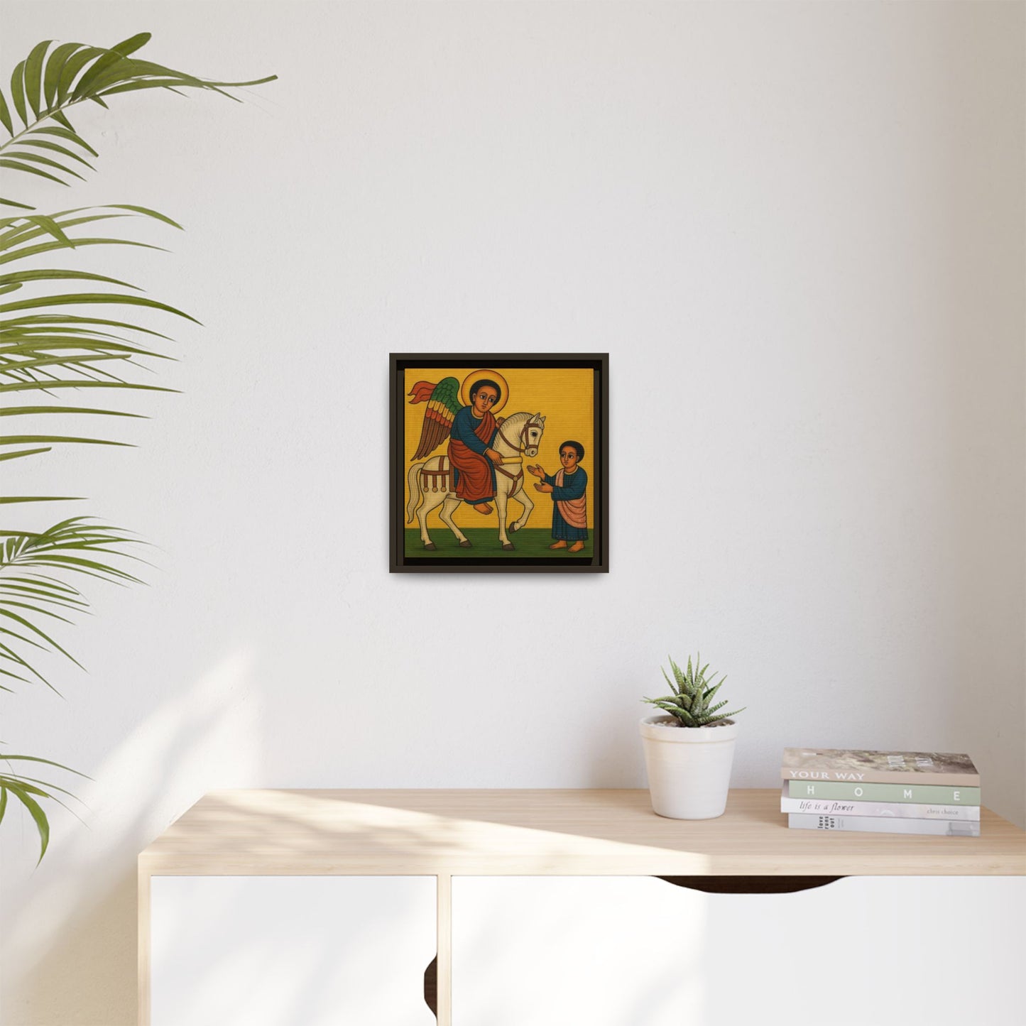 Matte Canvas, Framed (Multi-color) Saint Michael ቅዱስ ሚካኤል
