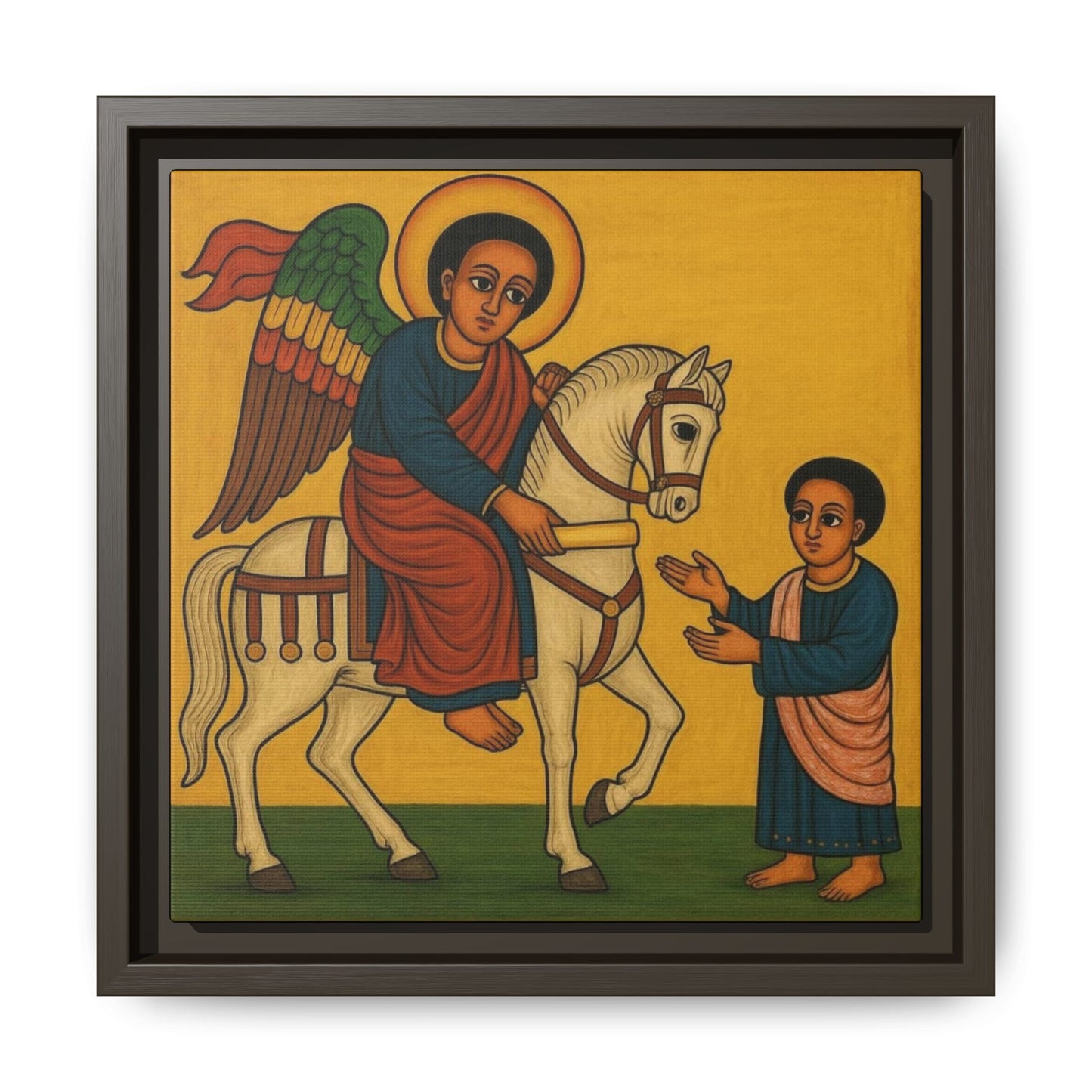 Matte Canvas, Framed (Multi-color) Saint Michael ቅዱስ ሚካኤል