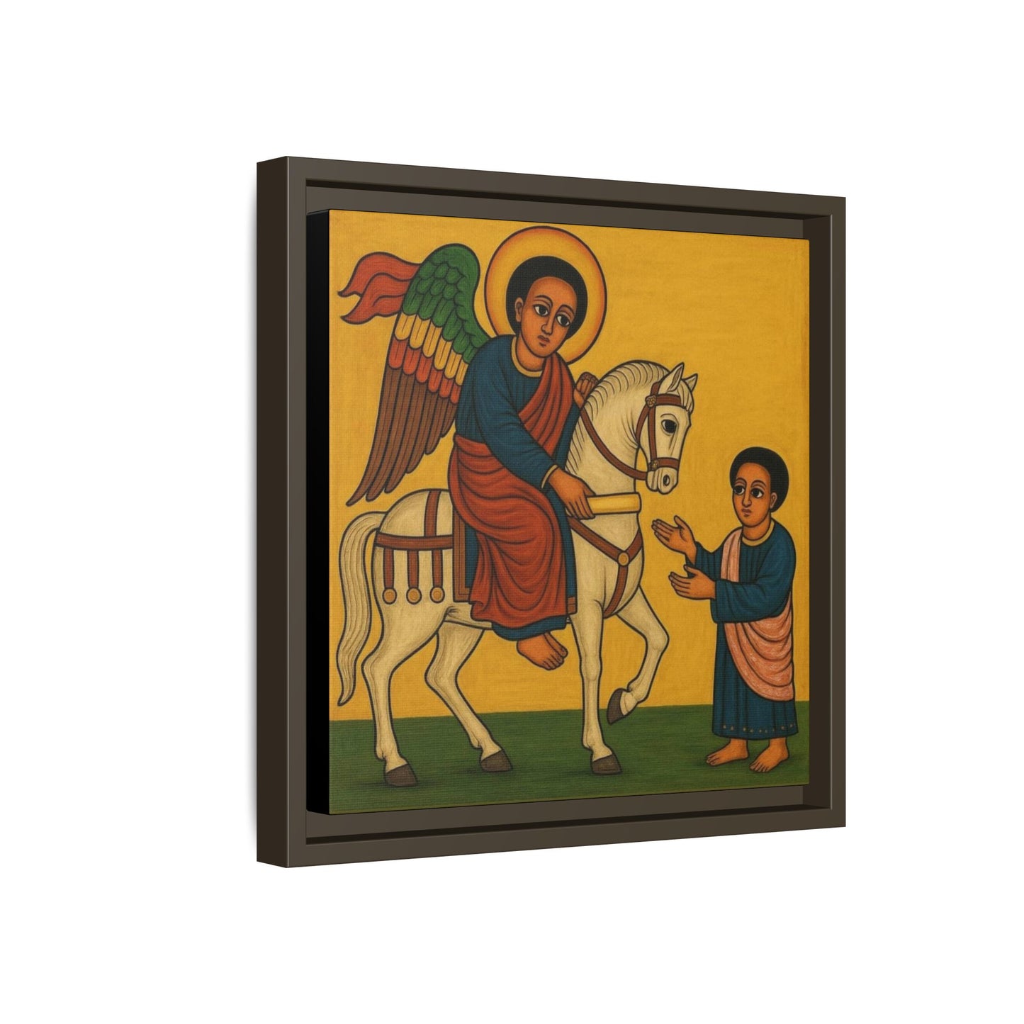Matte Canvas, Framed (Multi-color) Saint Michael ቅዱስ ሚካኤል