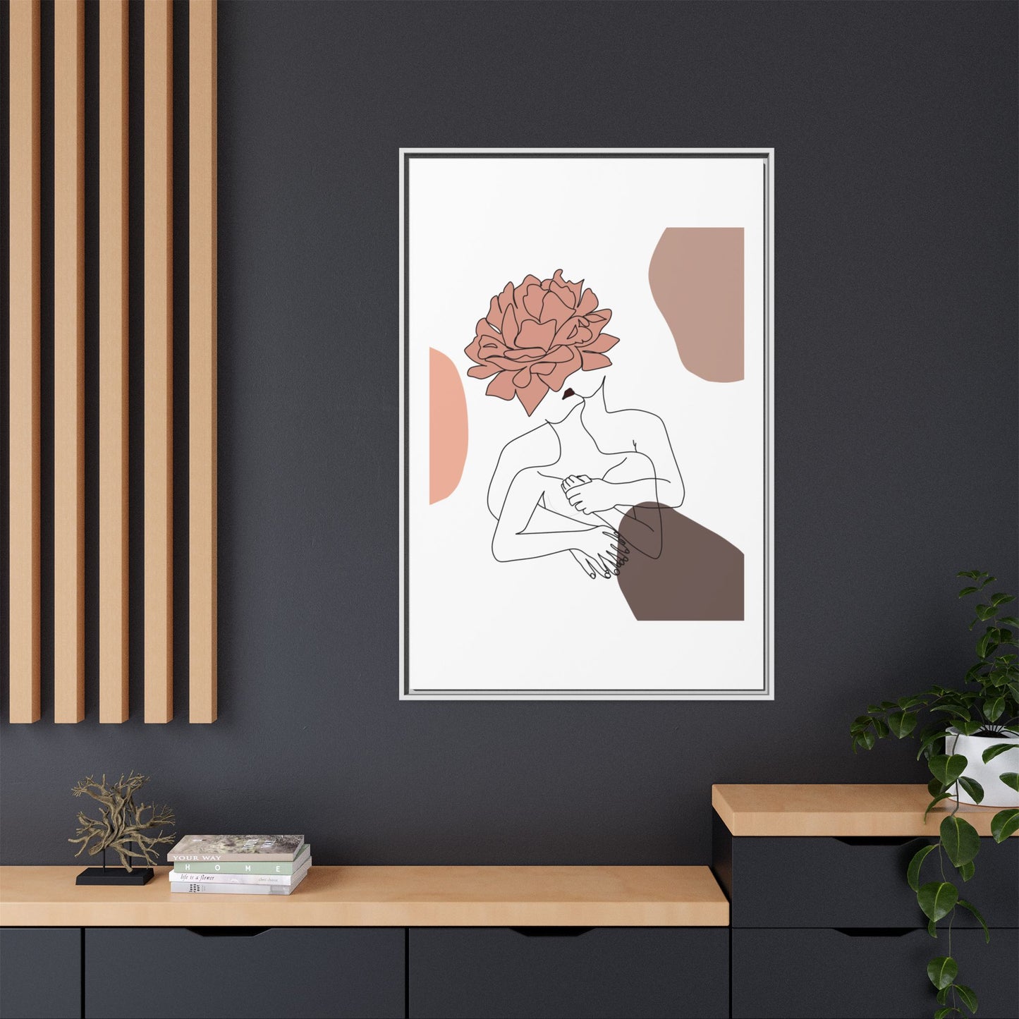 Matte Canvas, Framed (Multi-color)