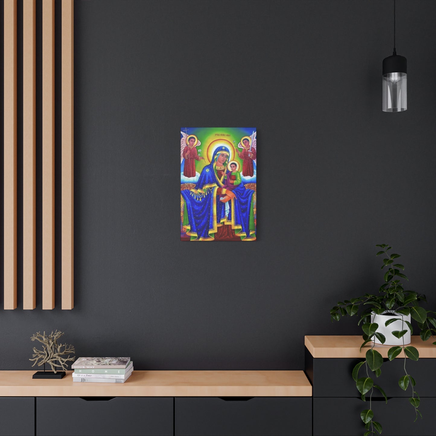 Virgin Mary Matte Canvas, Stretched, 1.25" ማርያም ድንግል