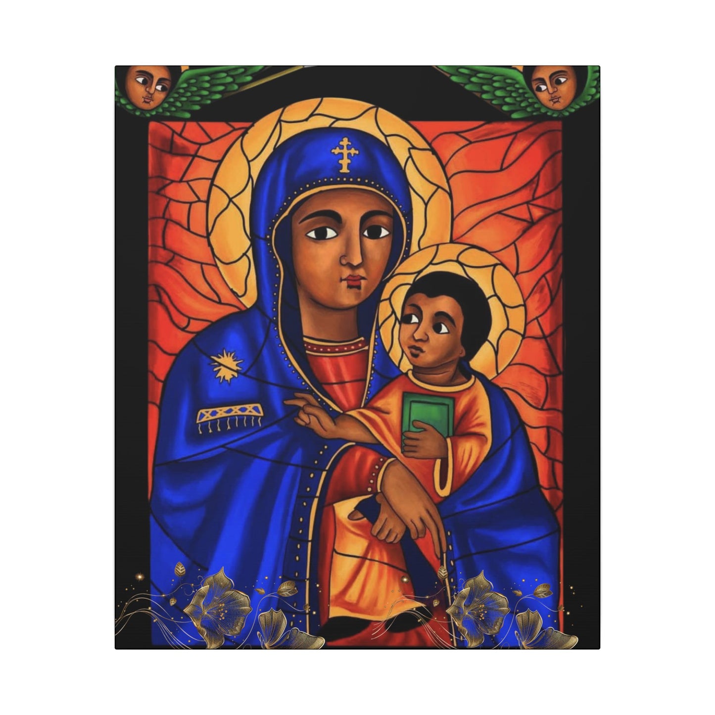 Virgin Mary Matte Canvas, Stretched, 0.75" (Multi-Size)