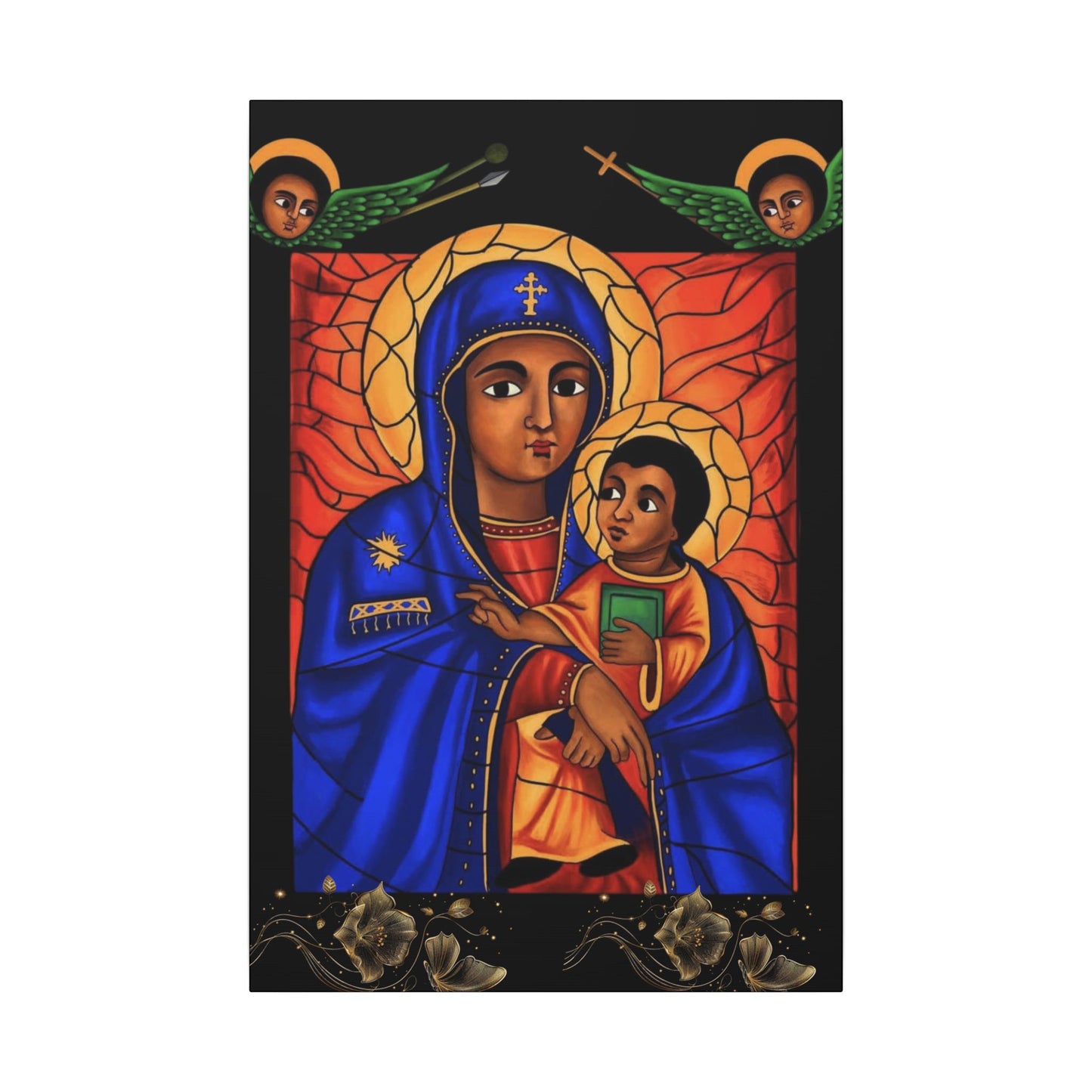 Virgin Mary Matte Canvas, Stretched, 0.75" (Multi-Size)