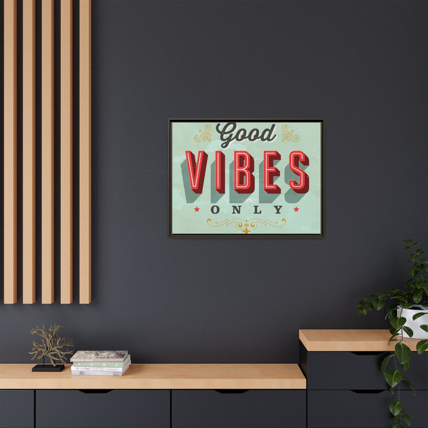 Matte Canvas, Framed (Multi-color)