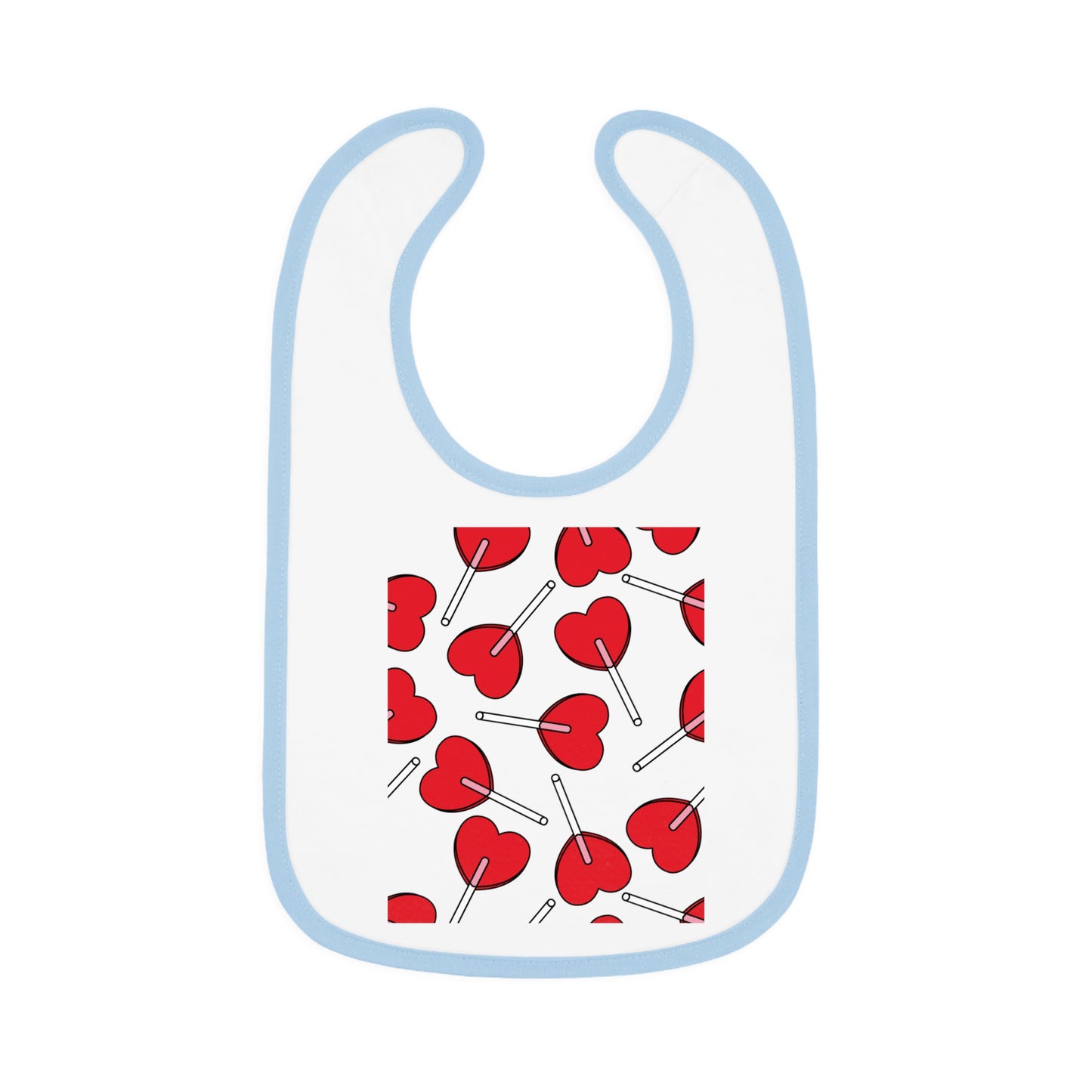 Baby Contrast Trim Jersey Bib