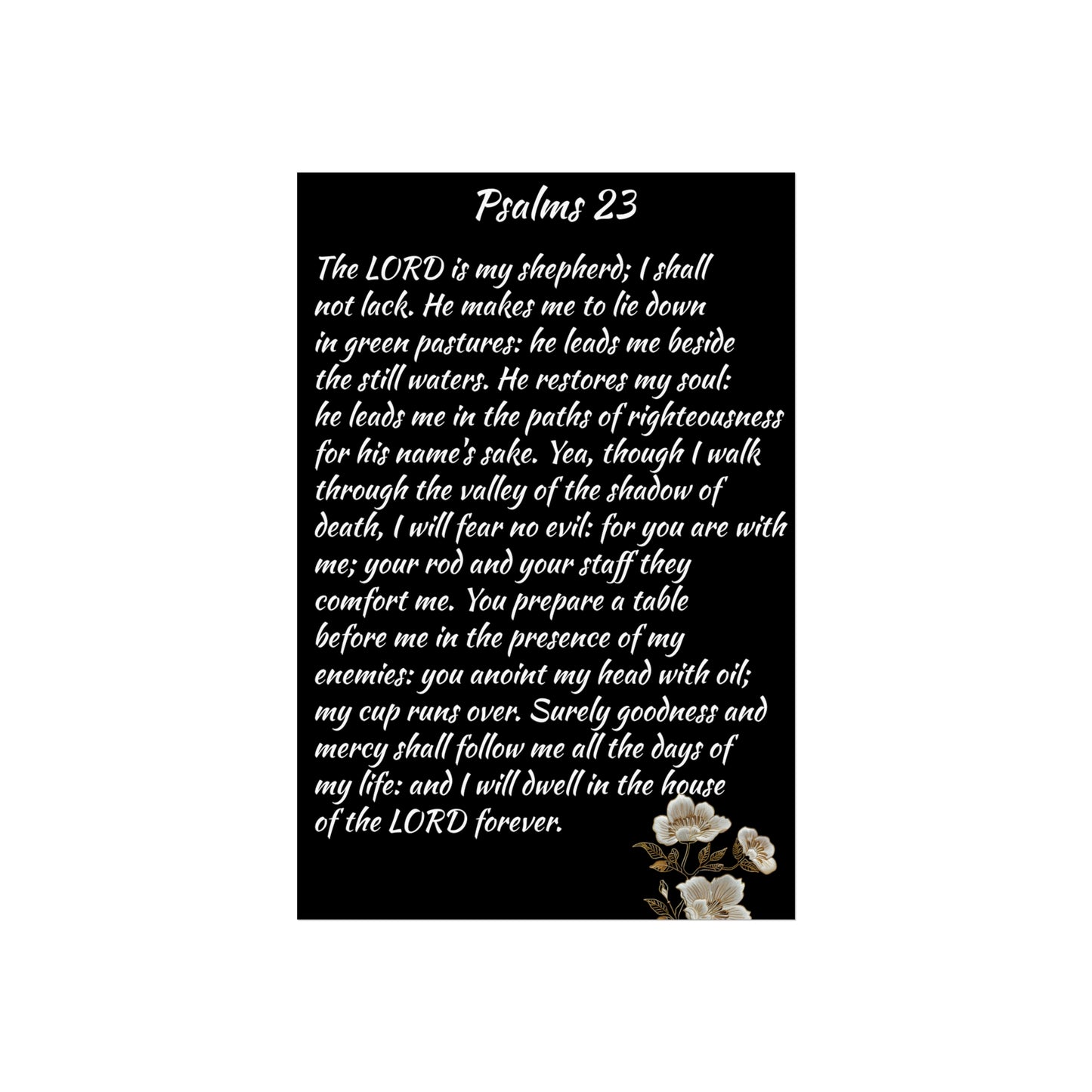 Fine Art Posters Psalms 23