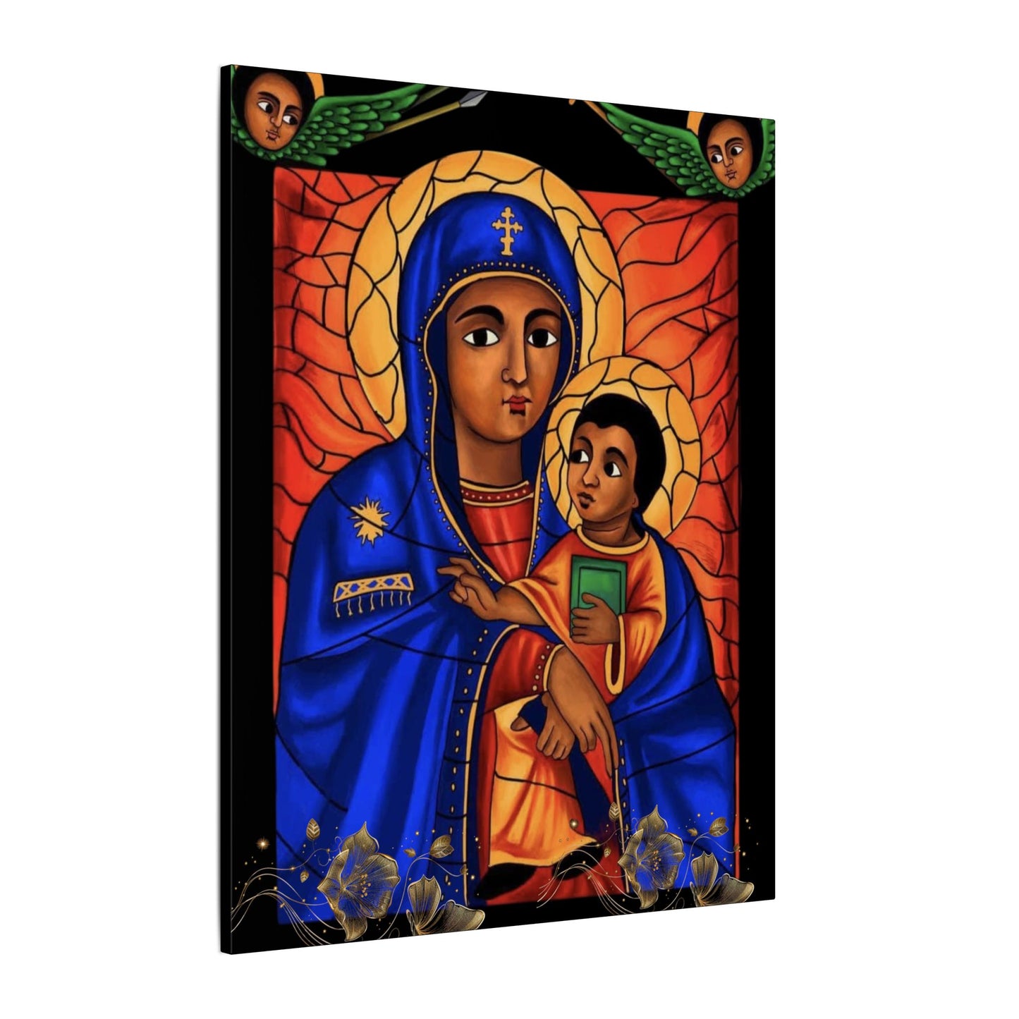 Virgin Mary Matte Canvas, Stretched, 0.75" (Multi-Size)