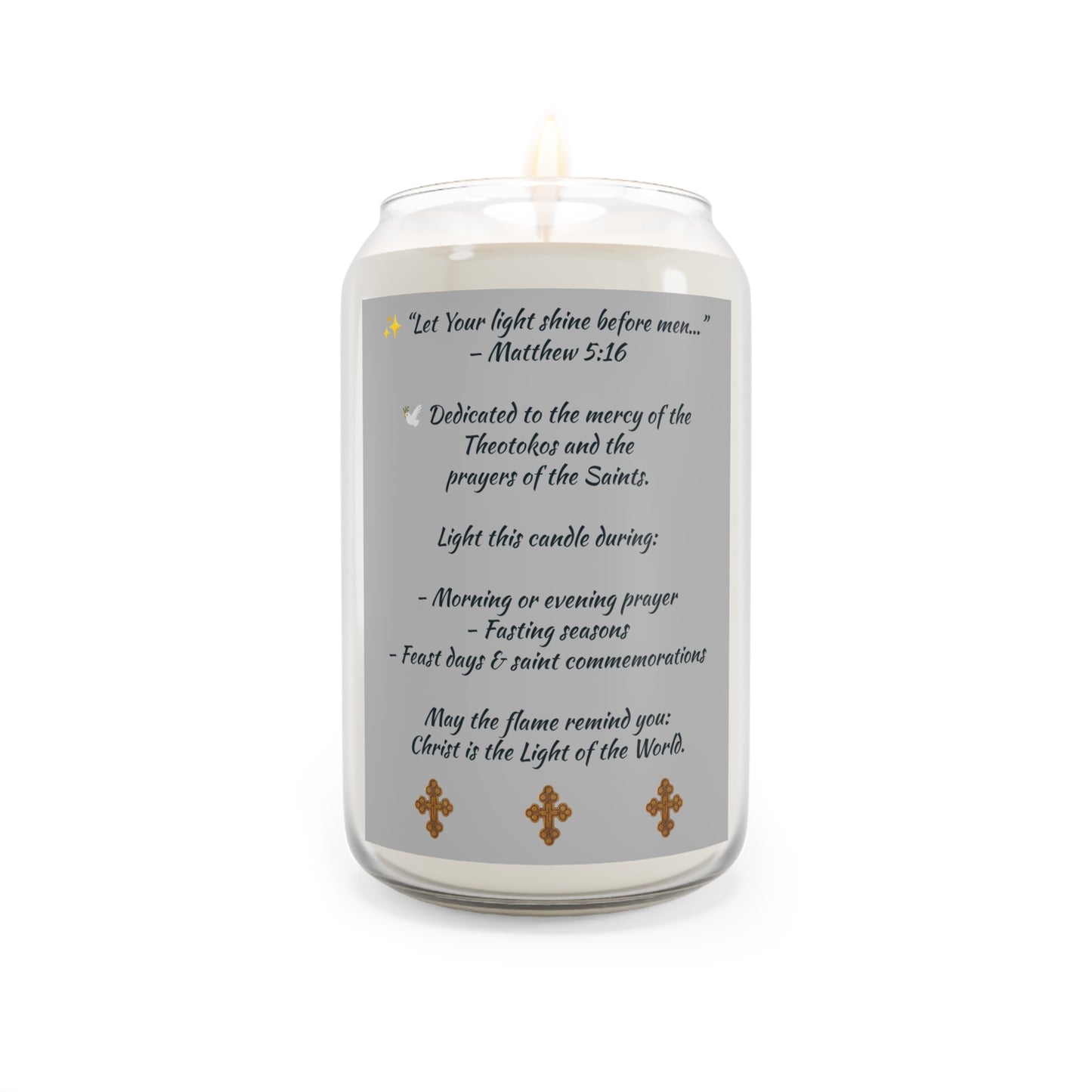Scented Candle, 13.75oz Light of Tewahedo