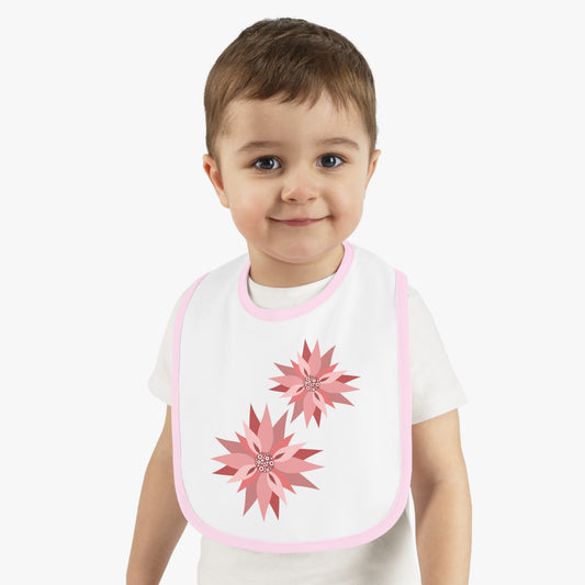 Baby Contrast Trim Jersey Bib
