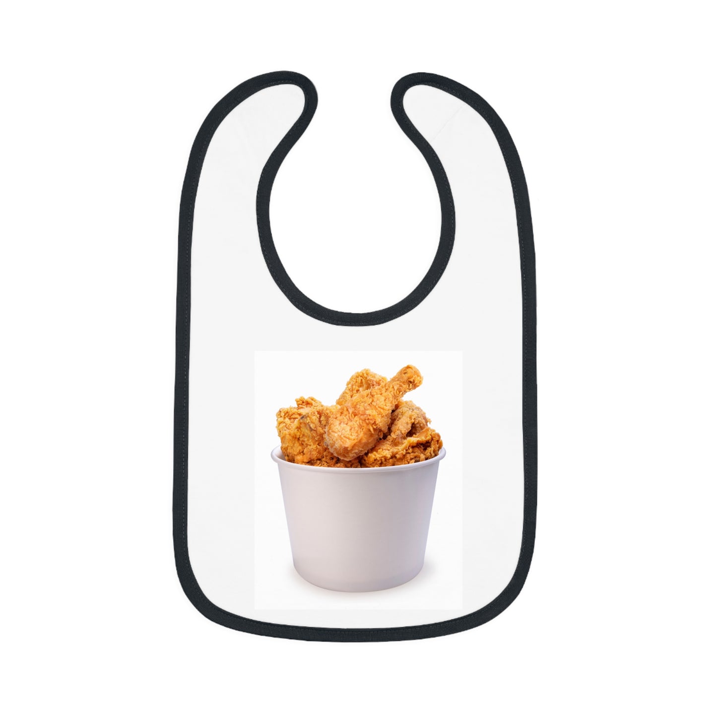 Baby Contrast Trim Jersey Bib