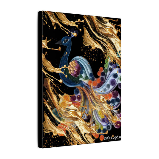 Matte Canvas, Stretched, 0.75" (Multi-Size)  Peacock