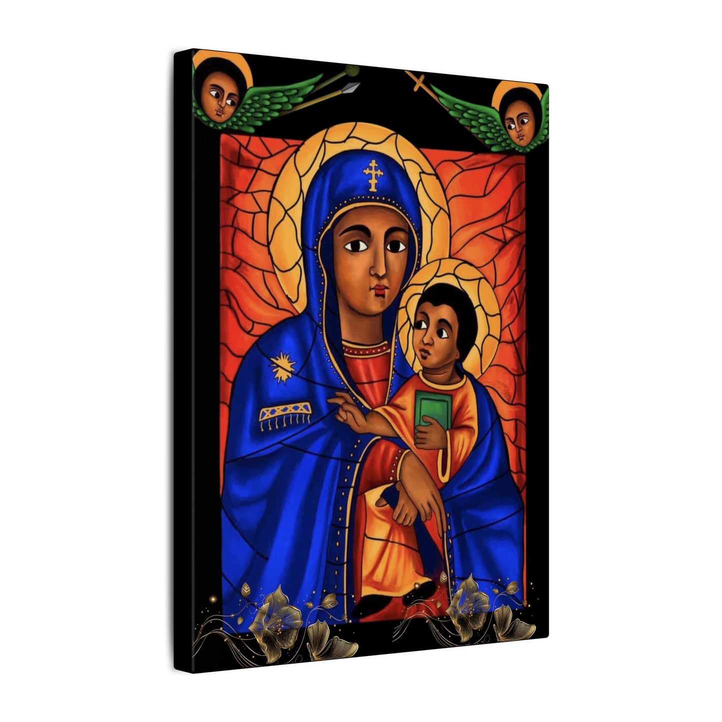 Virgin Mary Matte Canvas, Stretched, 0.75" (Multi-Size)