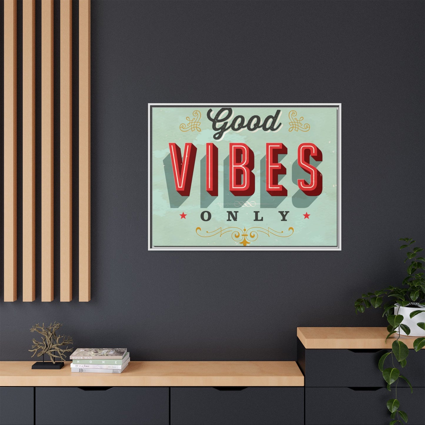 Matte Canvas, Framed (Multi-color)