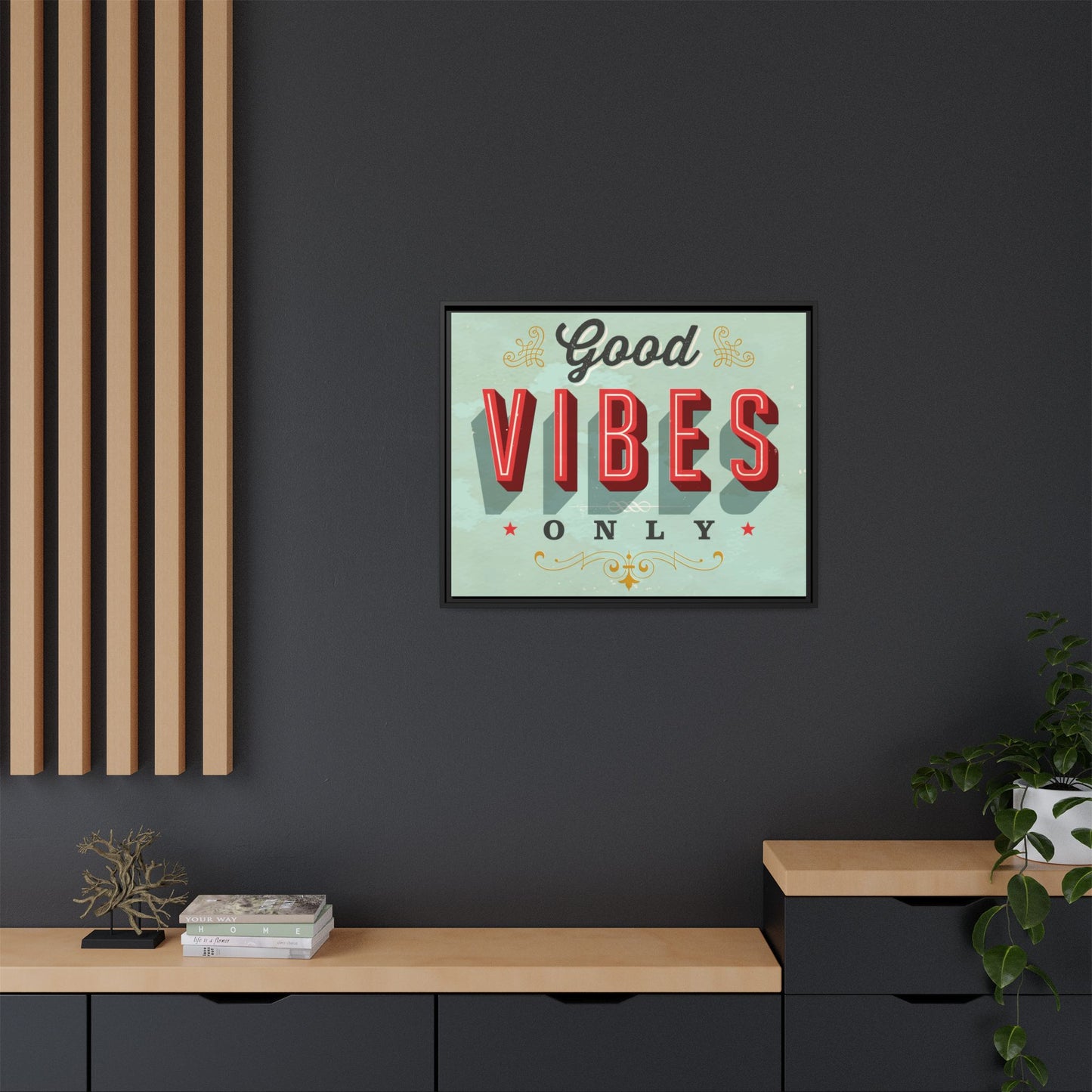 Matte Canvas, Framed (Multi-color)
