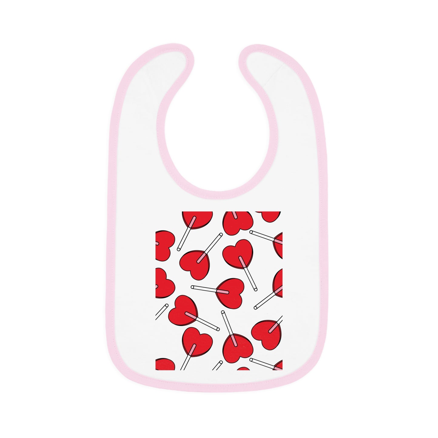 Baby Contrast Trim Jersey Bib