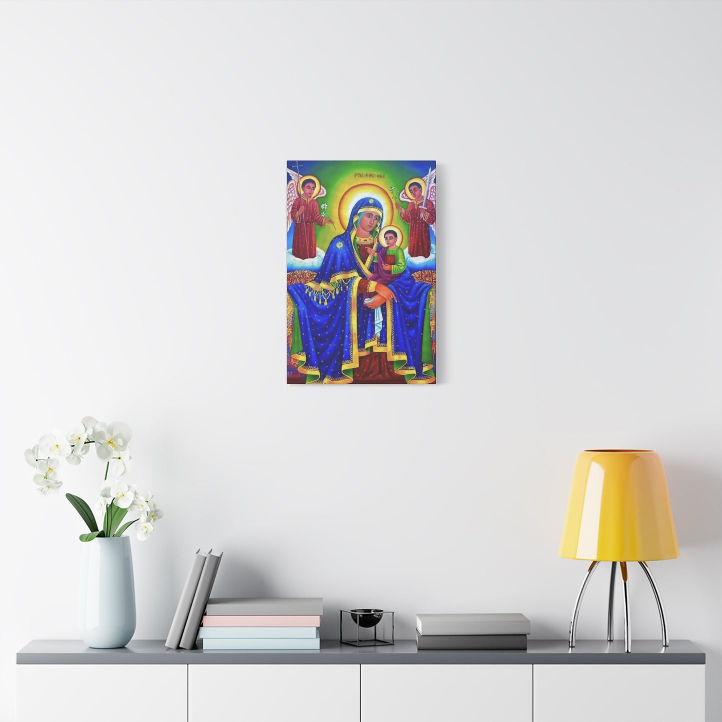 Virgin Mary Matte Canvas, Stretched, 1.25" ማርያም ድንግል