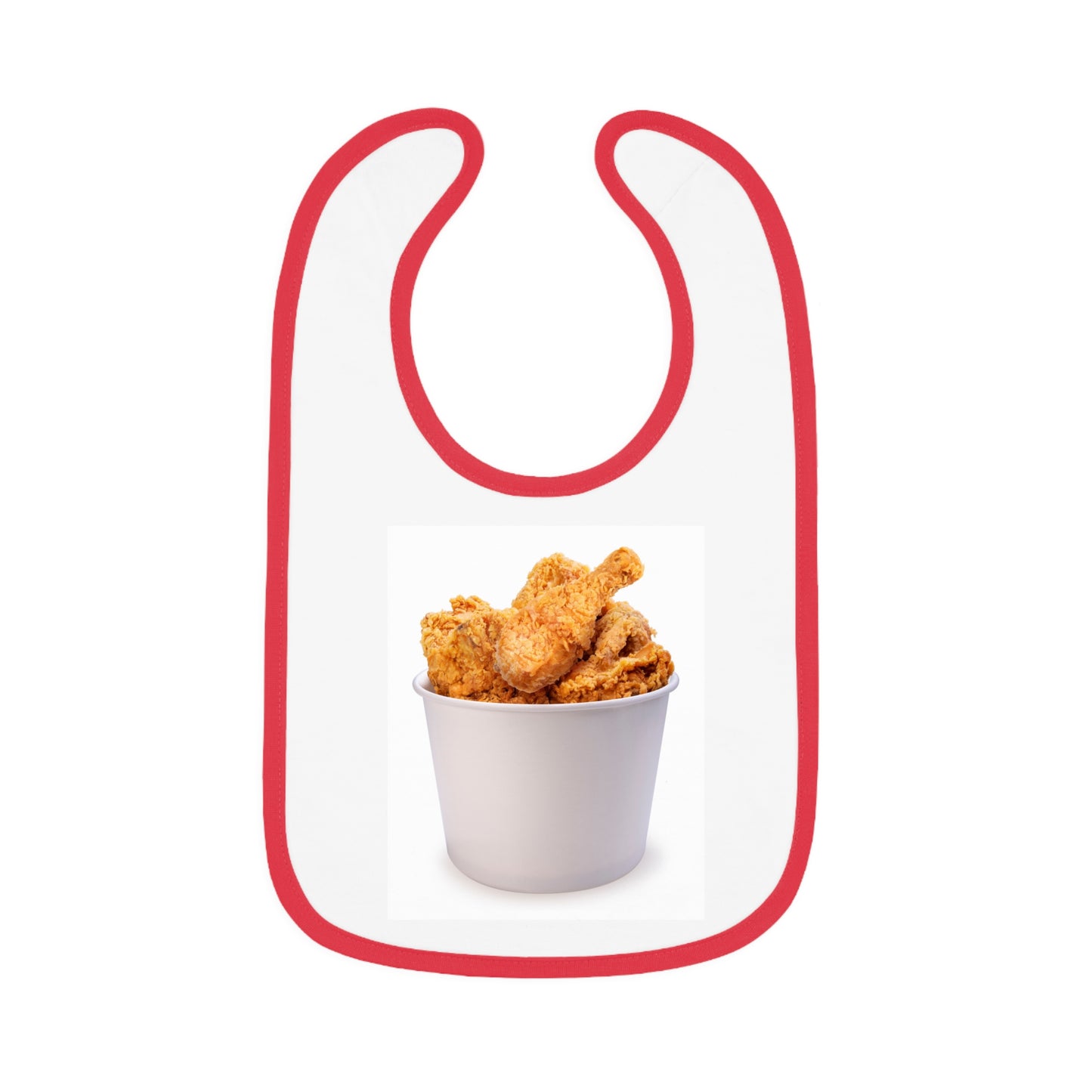 Baby Contrast Trim Jersey Bib