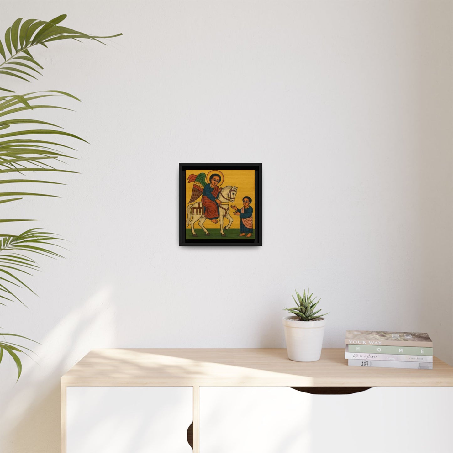 Matte Canvas, Framed (Multi-color) Saint Michael ቅዱስ ሚካኤል