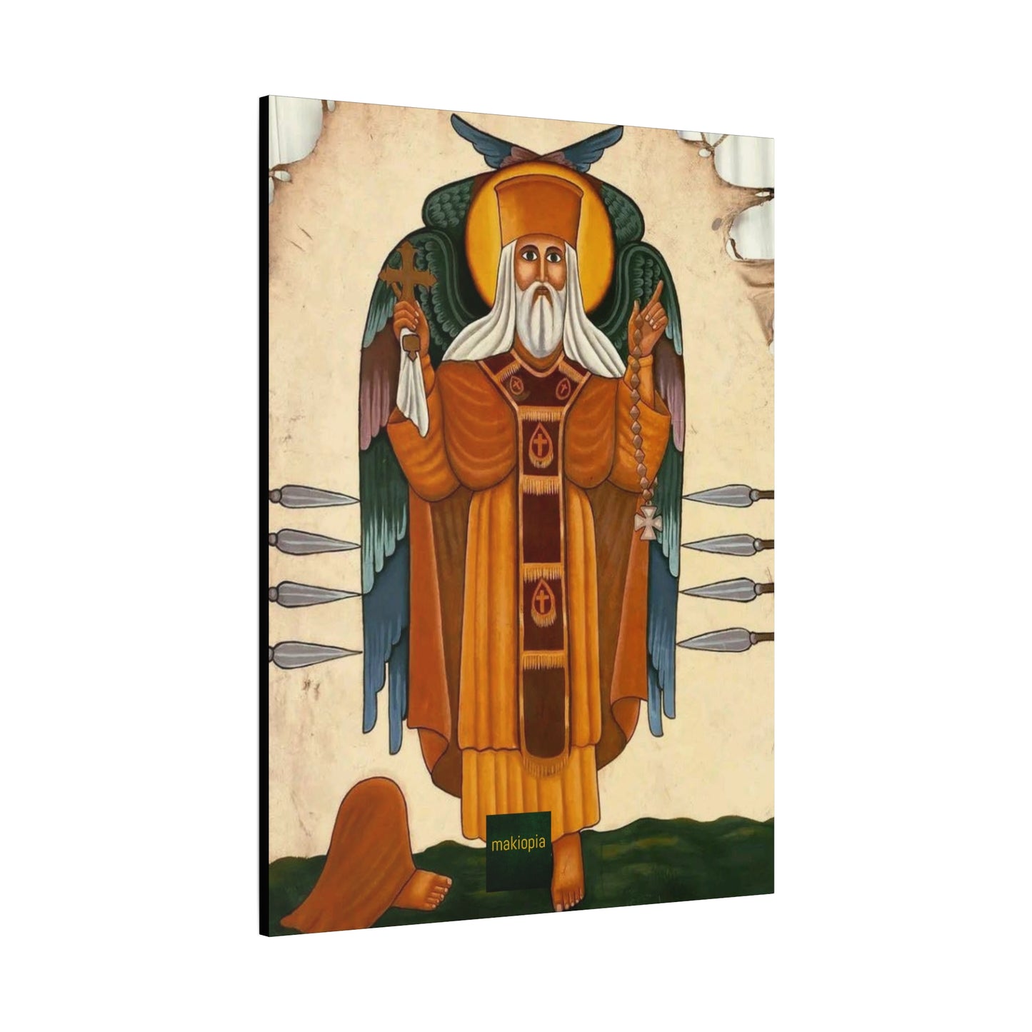 Matte Canvas, Stretched, 1.25" Abune Teklehaimanot አቡነ ተክለሃይማኖት