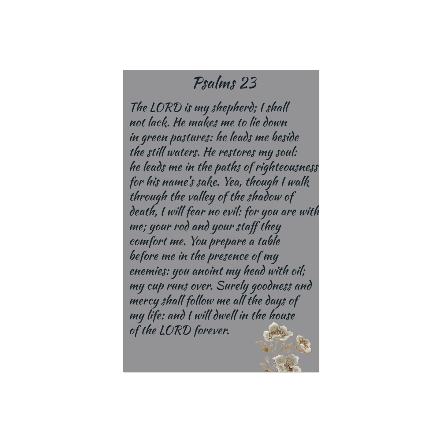 Fine Art Posters Psalms 23