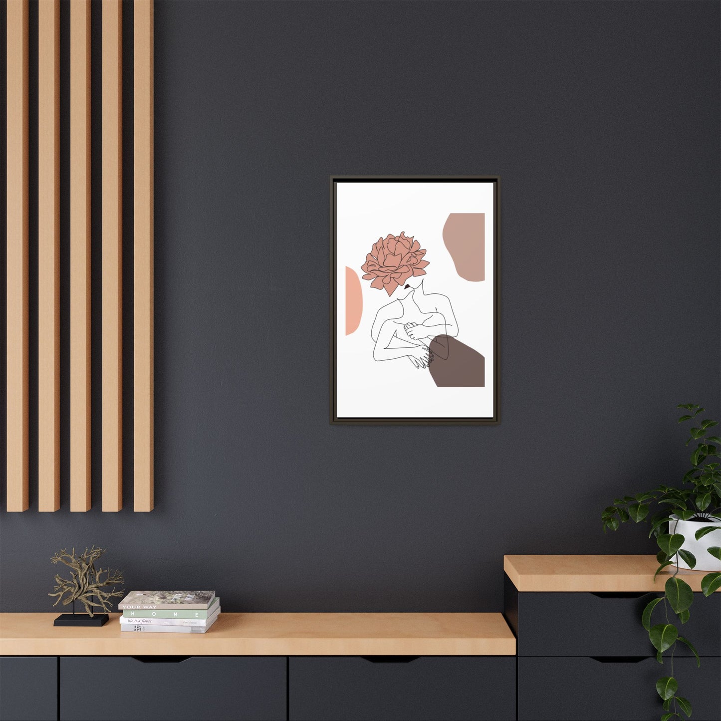 Matte Canvas, Framed (Multi-color)