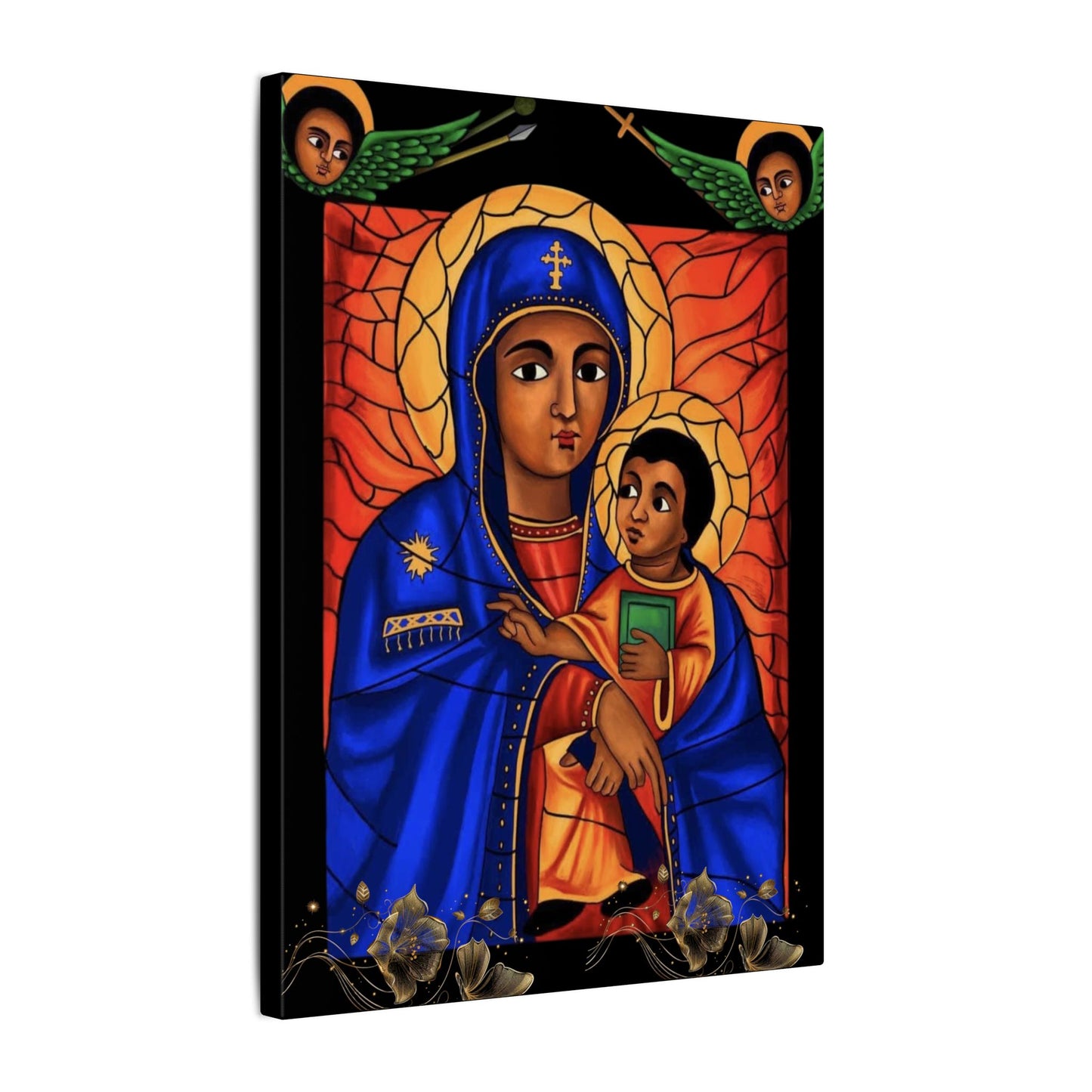 Virgin Mary Matte Canvas, Stretched, 0.75" (Multi-Size)
