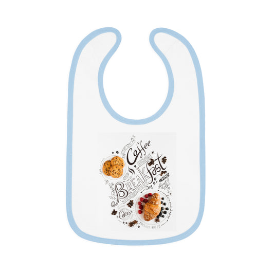 Baby Contrast Trim Jersey Bib
