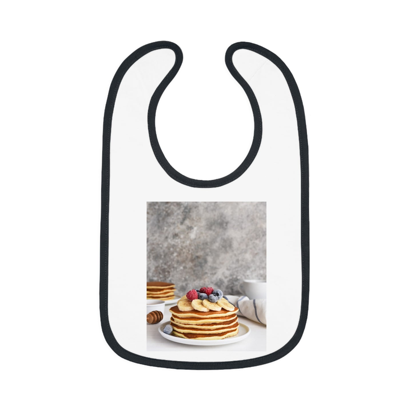 Baby Contrast Trim Jersey Bib