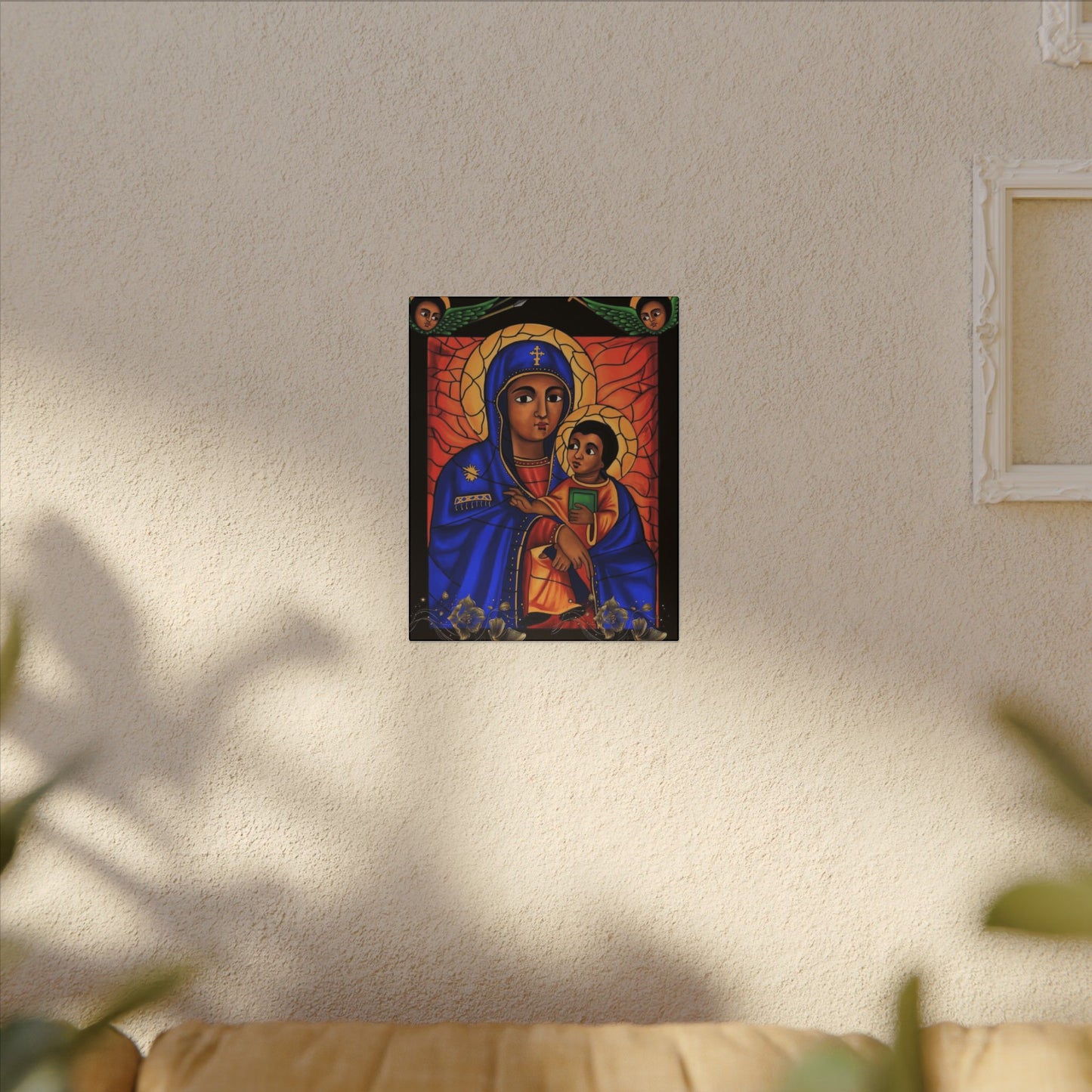Virgin Mary Matte Canvas, Stretched, 0.75" (Multi-Size)
