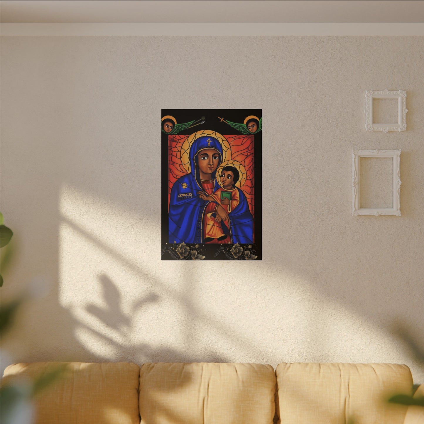 Virgin Mary Matte Canvas, Stretched, 0.75" (Multi-Size)