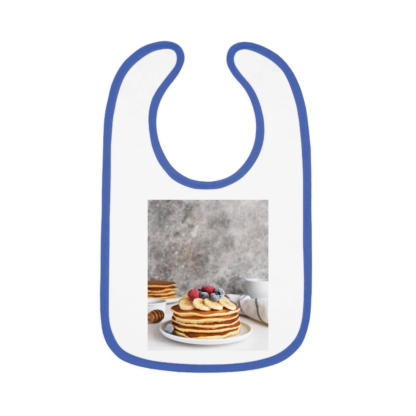 Baby Contrast Trim Jersey Bib