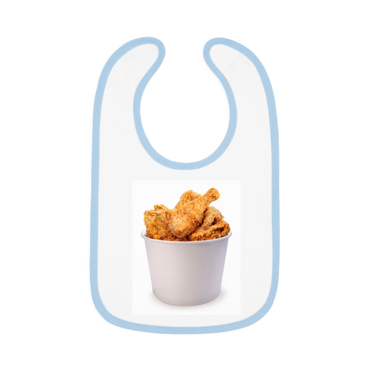 Baby Contrast Trim Jersey Bib