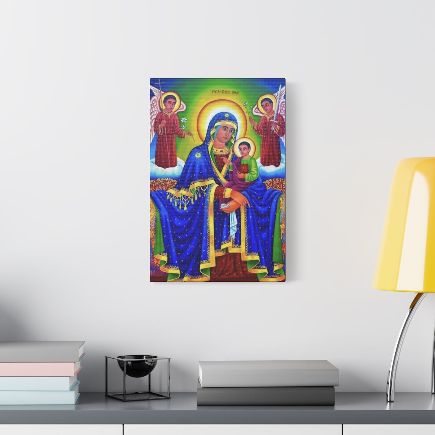 Virgin Mary Matte Canvas, Stretched, 1.25" ማርያም ድንግል