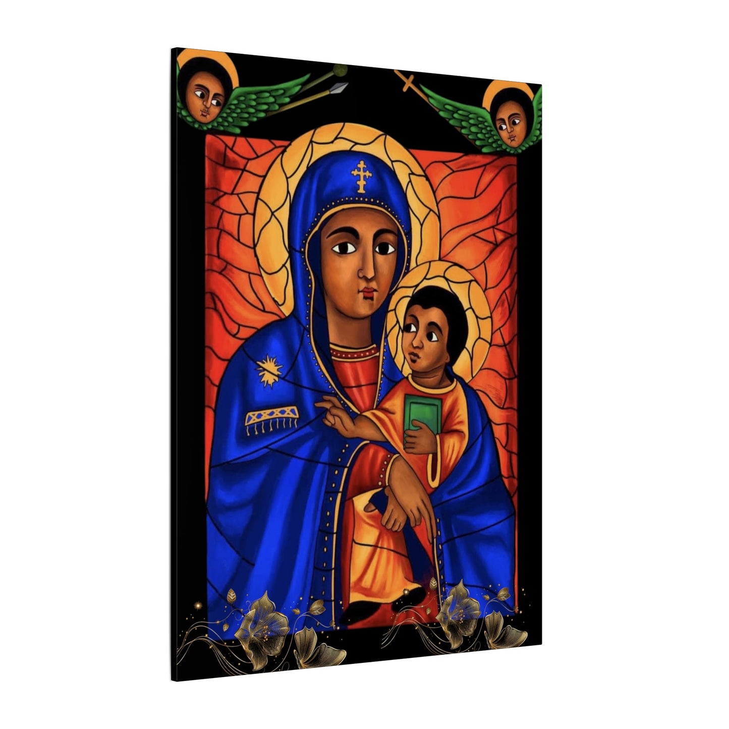 Virgin Mary Matte Canvas, Stretched, 0.75" (Multi-Size)
