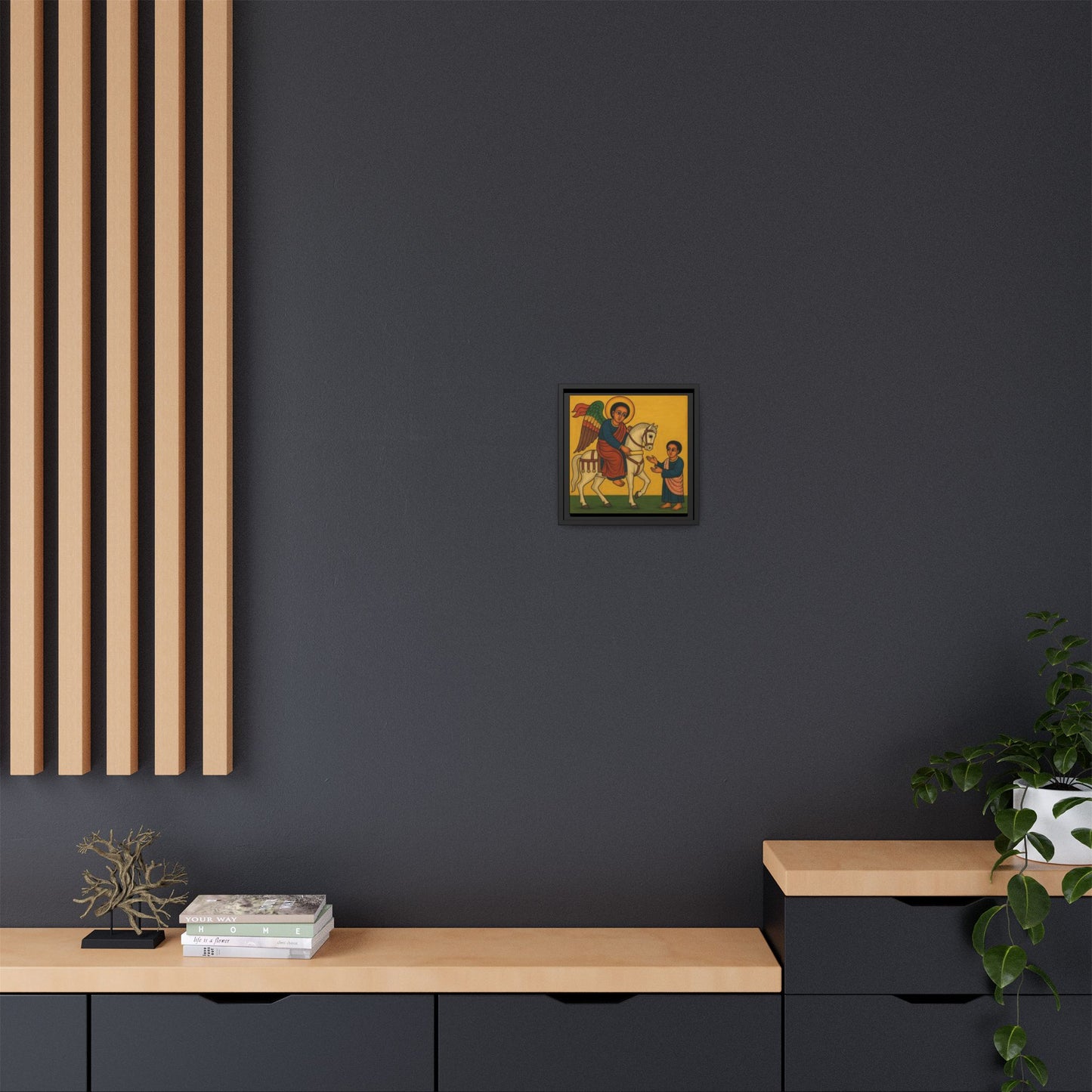 Matte Canvas, Framed (Multi-color) Saint Michael ቅዱስ ሚካኤል