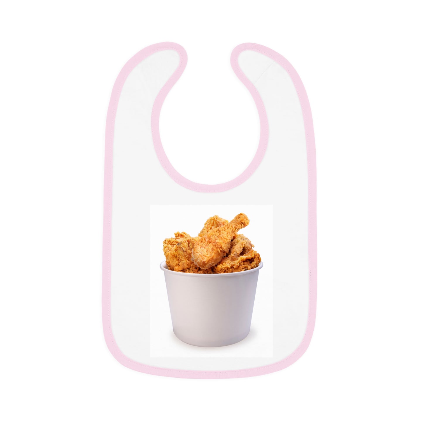Baby Contrast Trim Jersey Bib