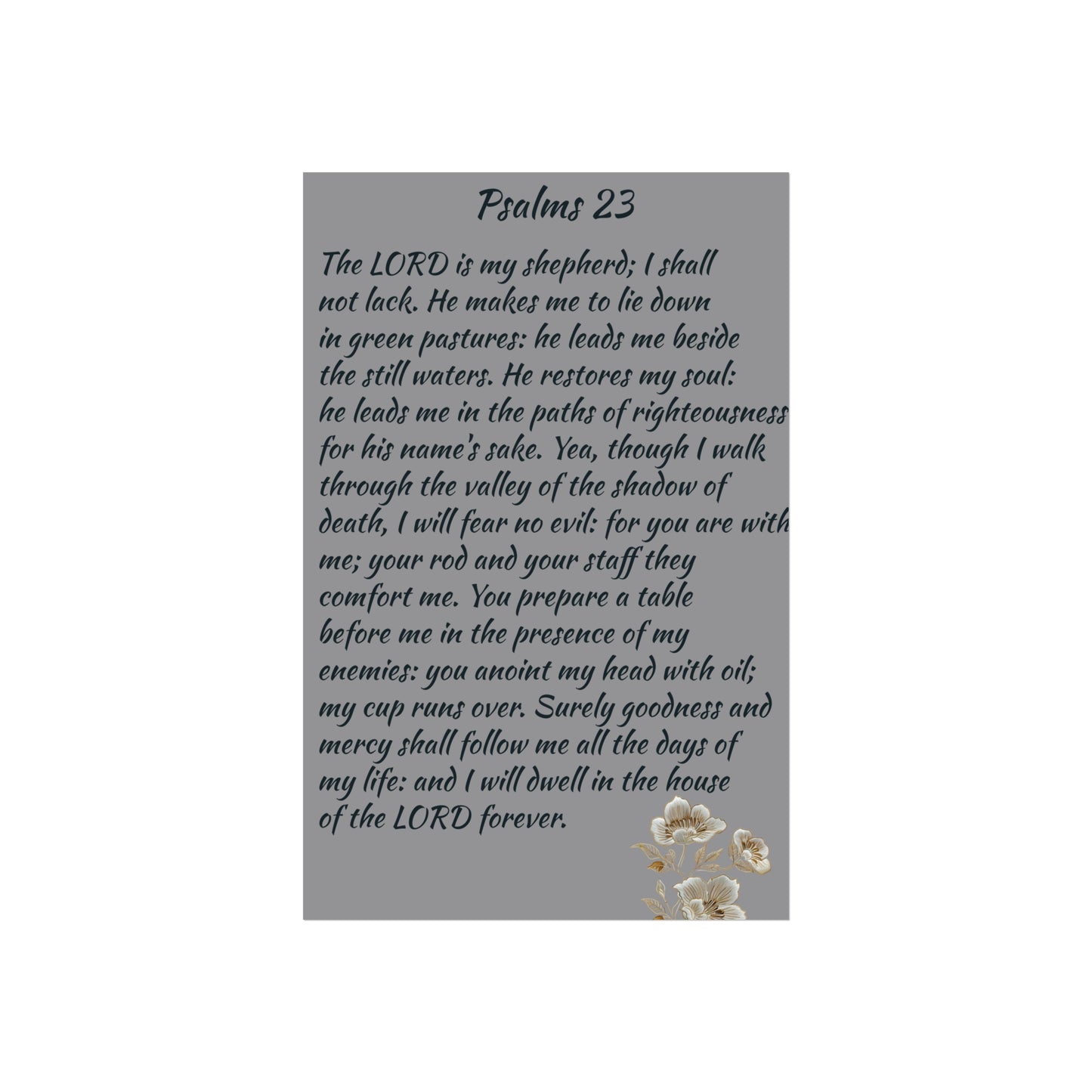 Fine Art Posters Psalms 23