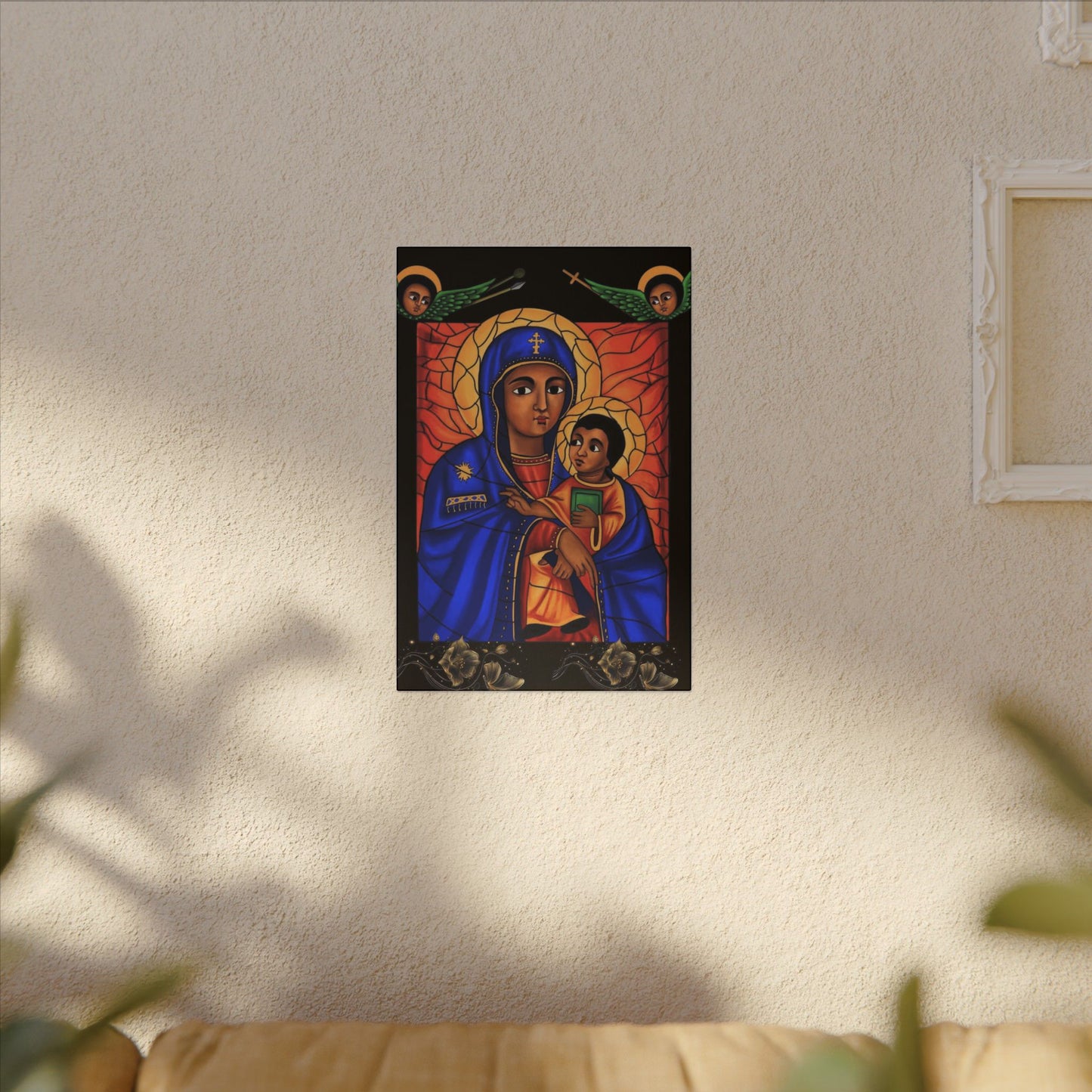 Virgin Mary Matte Canvas, Stretched, 0.75" (Multi-Size)