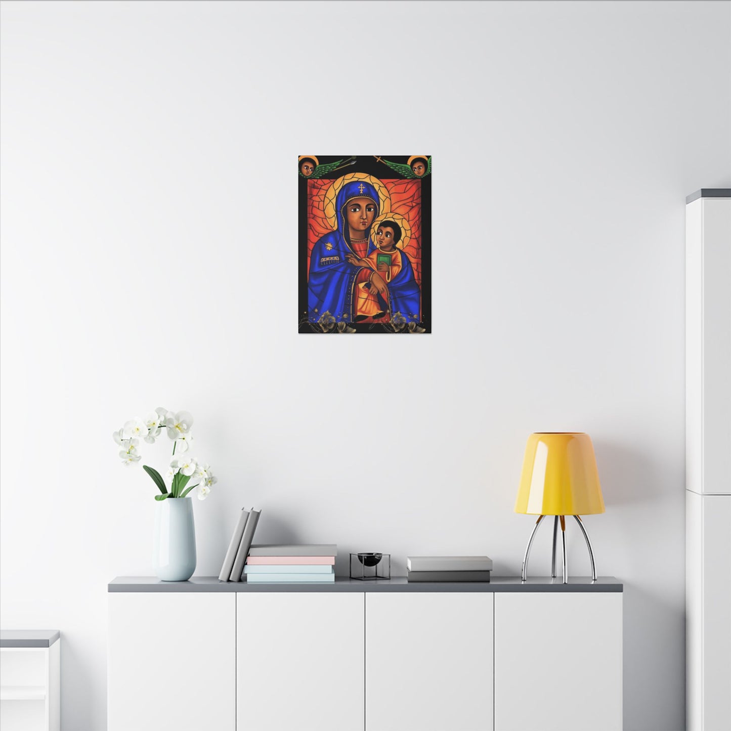 Virgin Mary Matte Canvas, Stretched, 0.75" (Multi-Size)