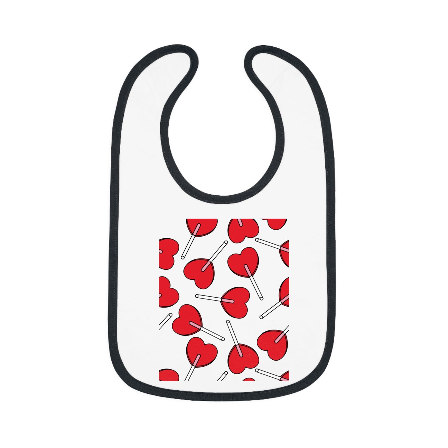 Baby Contrast Trim Jersey Bib