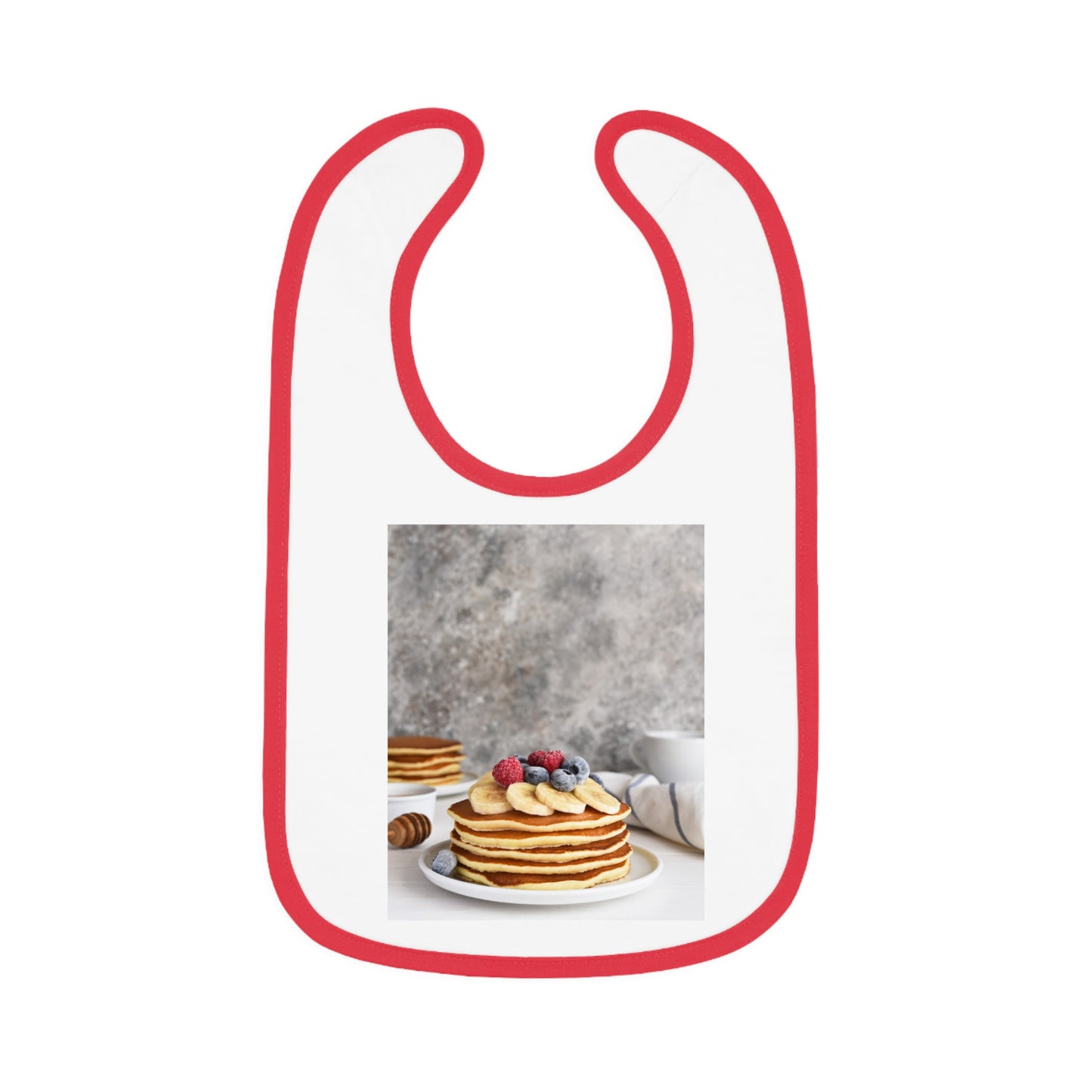 Baby Contrast Trim Jersey Bib