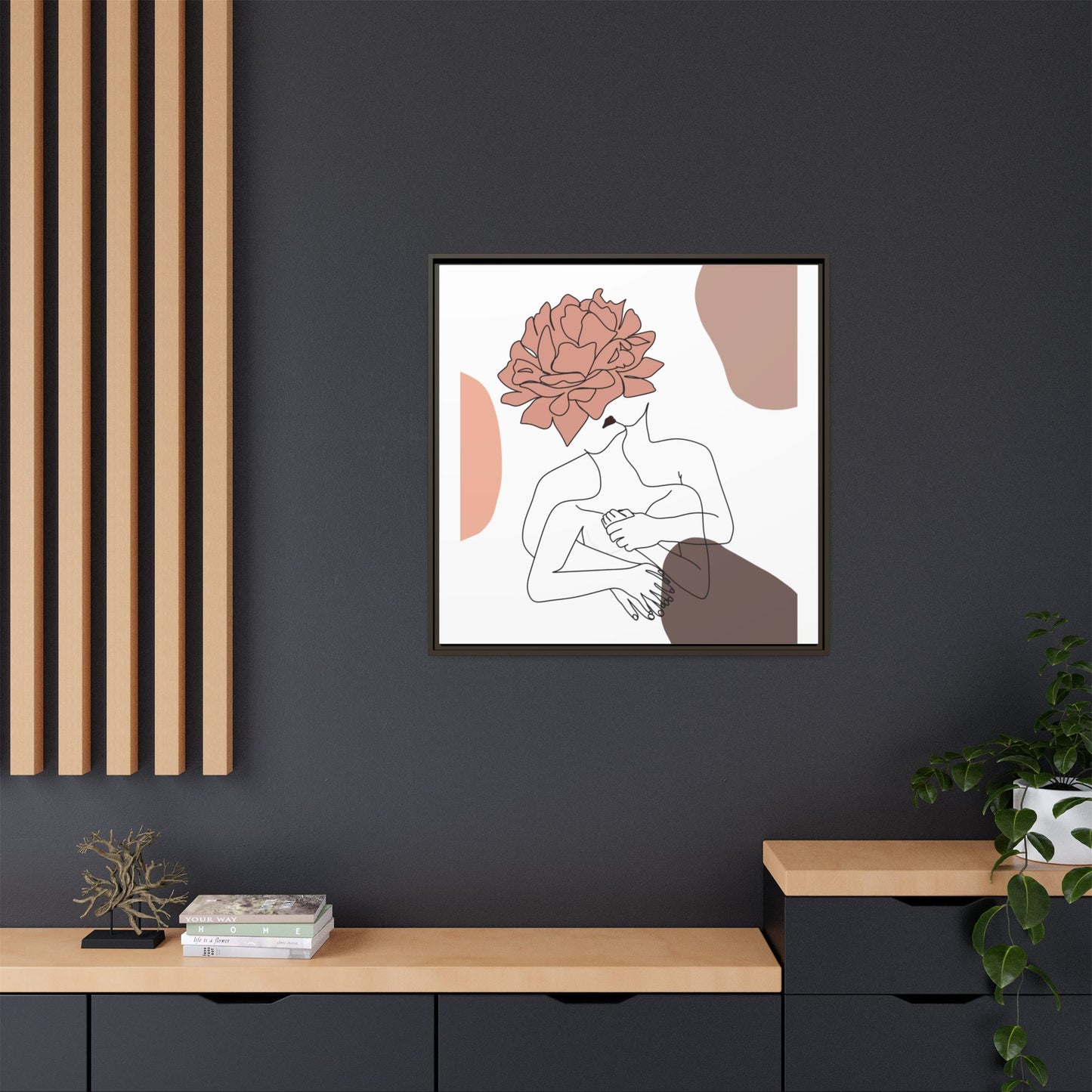 Matte Canvas, Framed (Multi-color)
