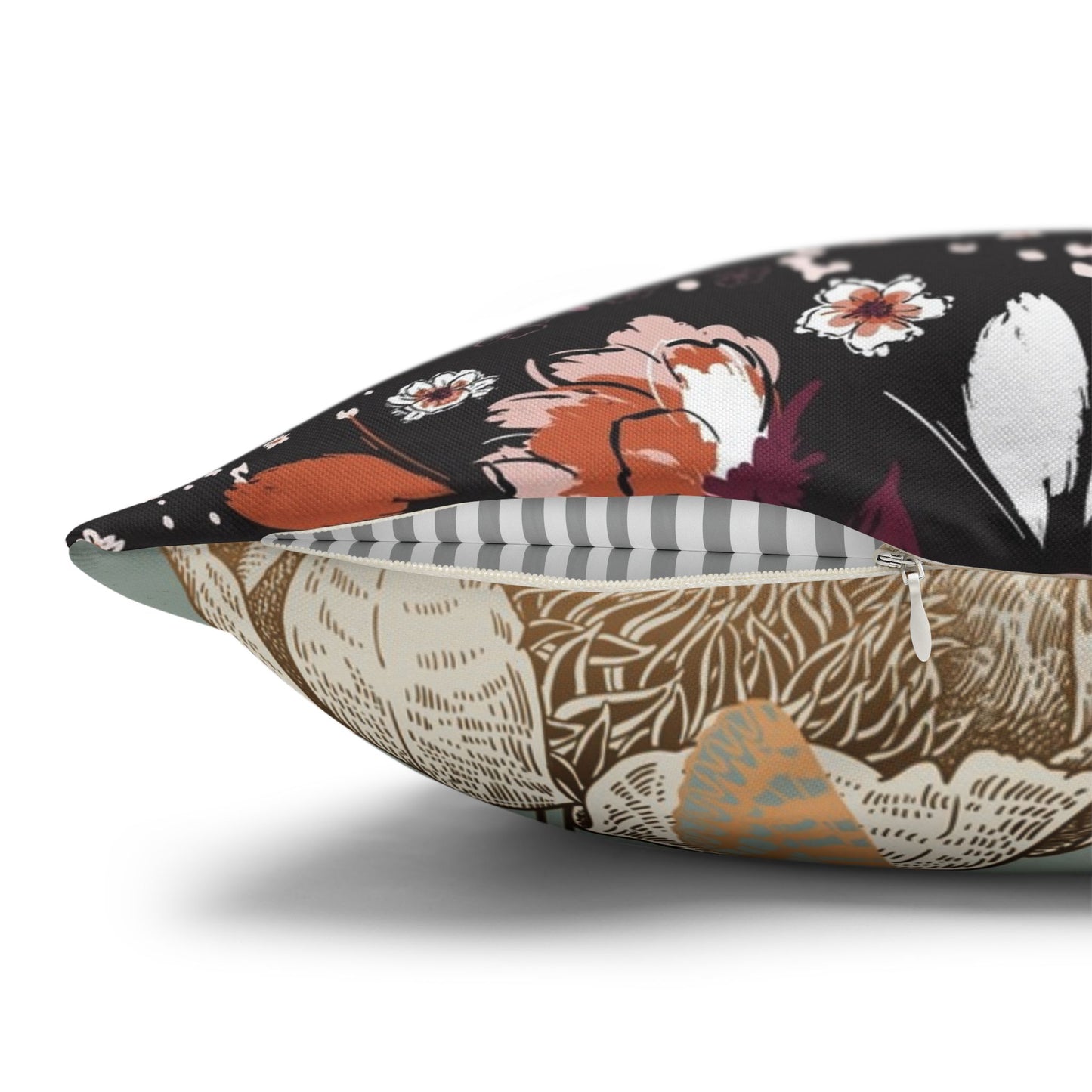 Spun Polyester Square Pillowcase