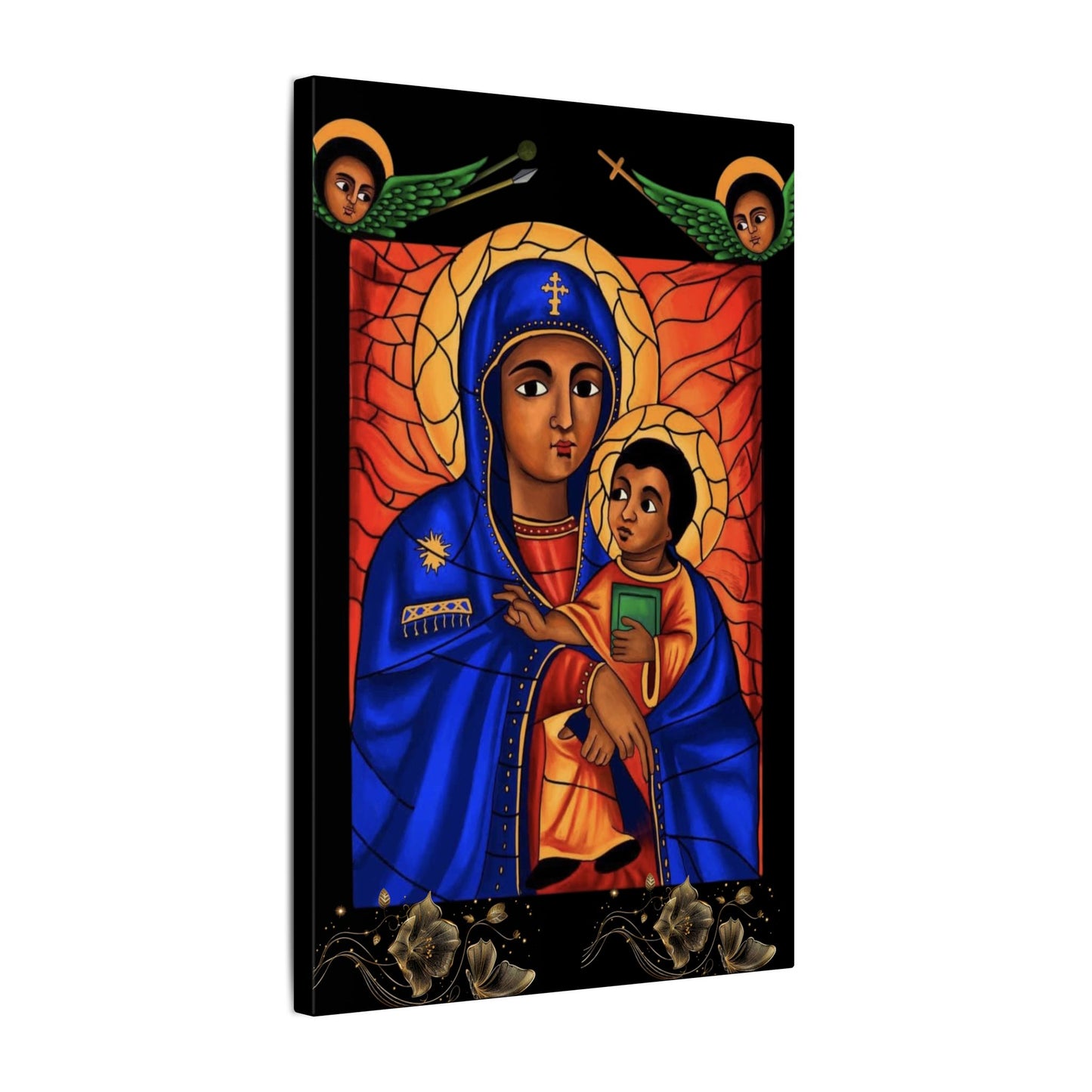 Virgin Mary Matte Canvas, Stretched, 0.75" (Multi-Size)