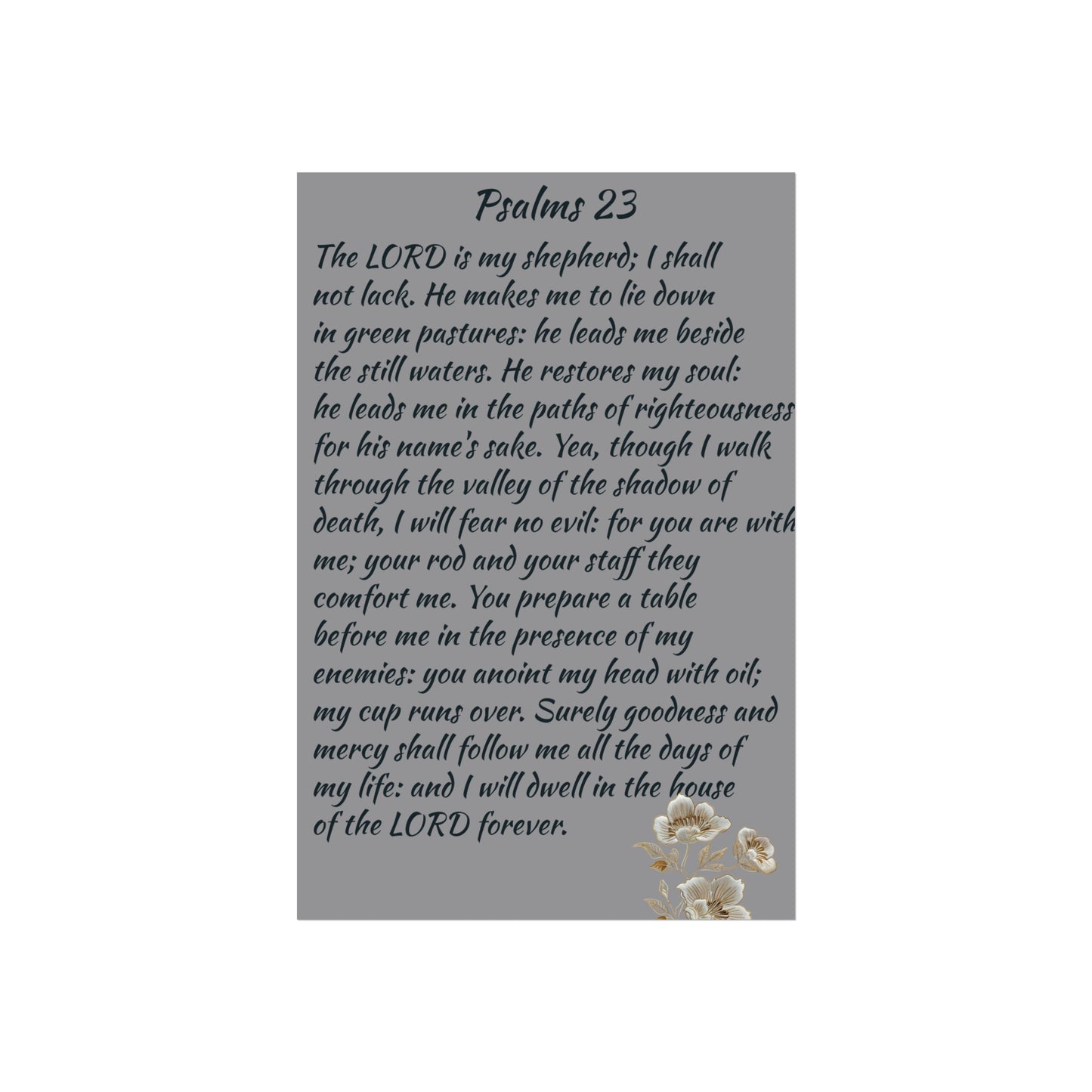 Fine Art Posters Psalms 23