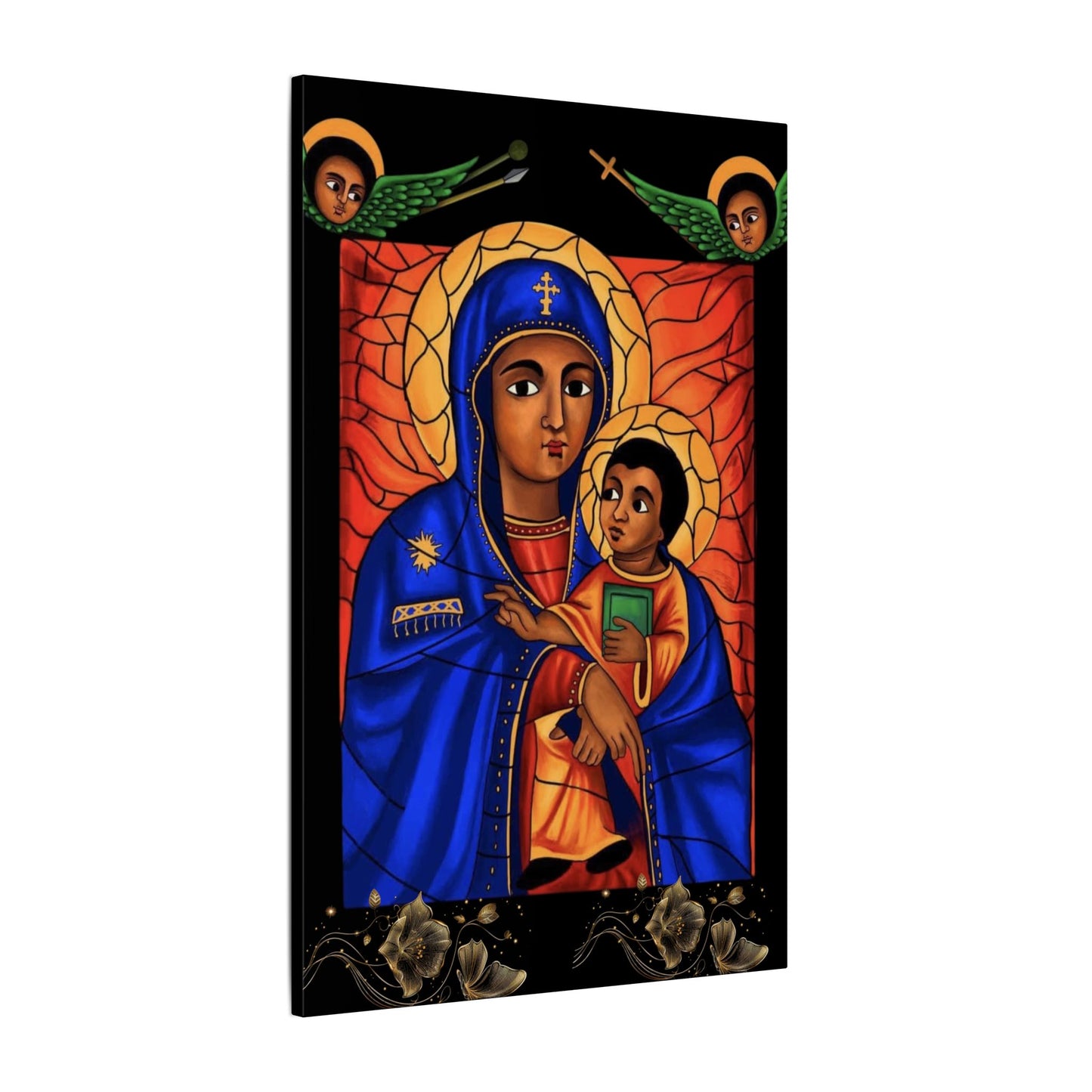 Virgin Mary Matte Canvas, Stretched, 0.75" (Multi-Size)