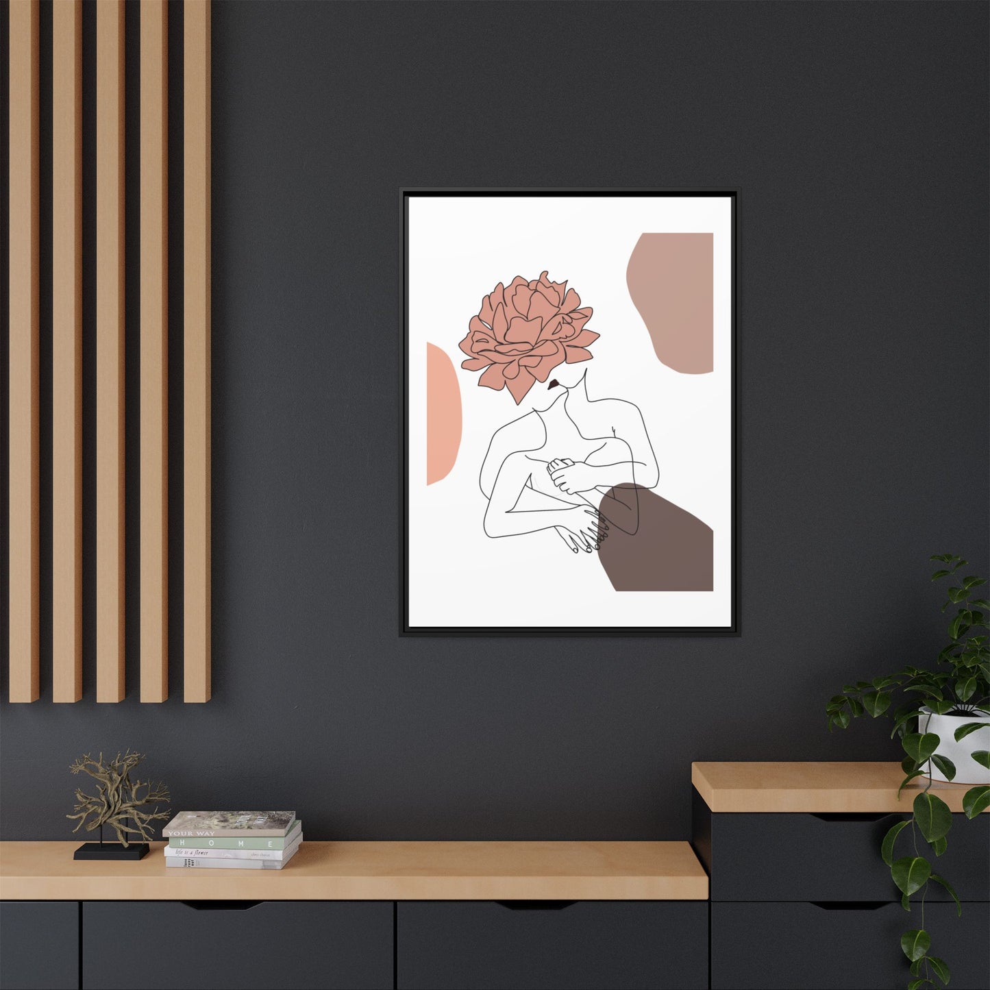 Matte Canvas, Framed (Multi-color)