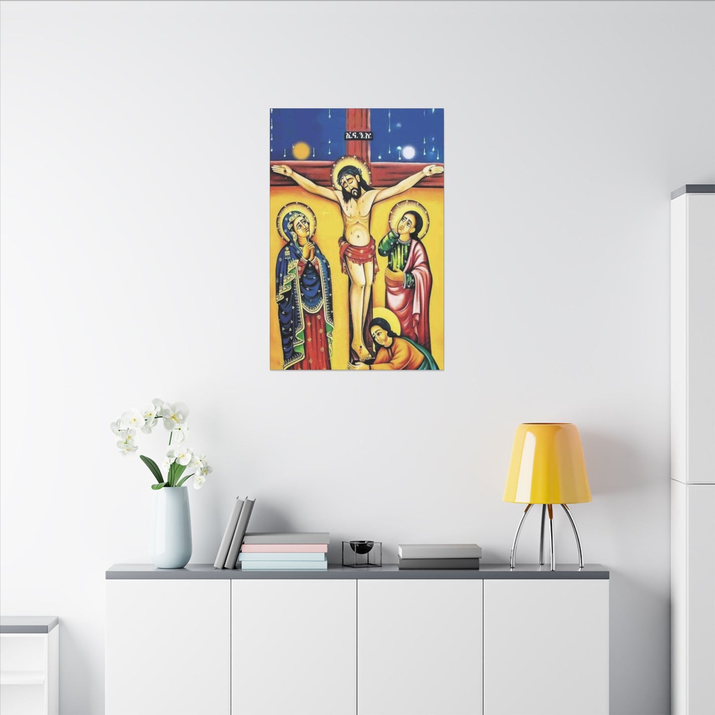 Matte Canvas, Stretched, 0.75" (Multi-Size) Jesus Christ ኢየሱስ ክርስቶስ