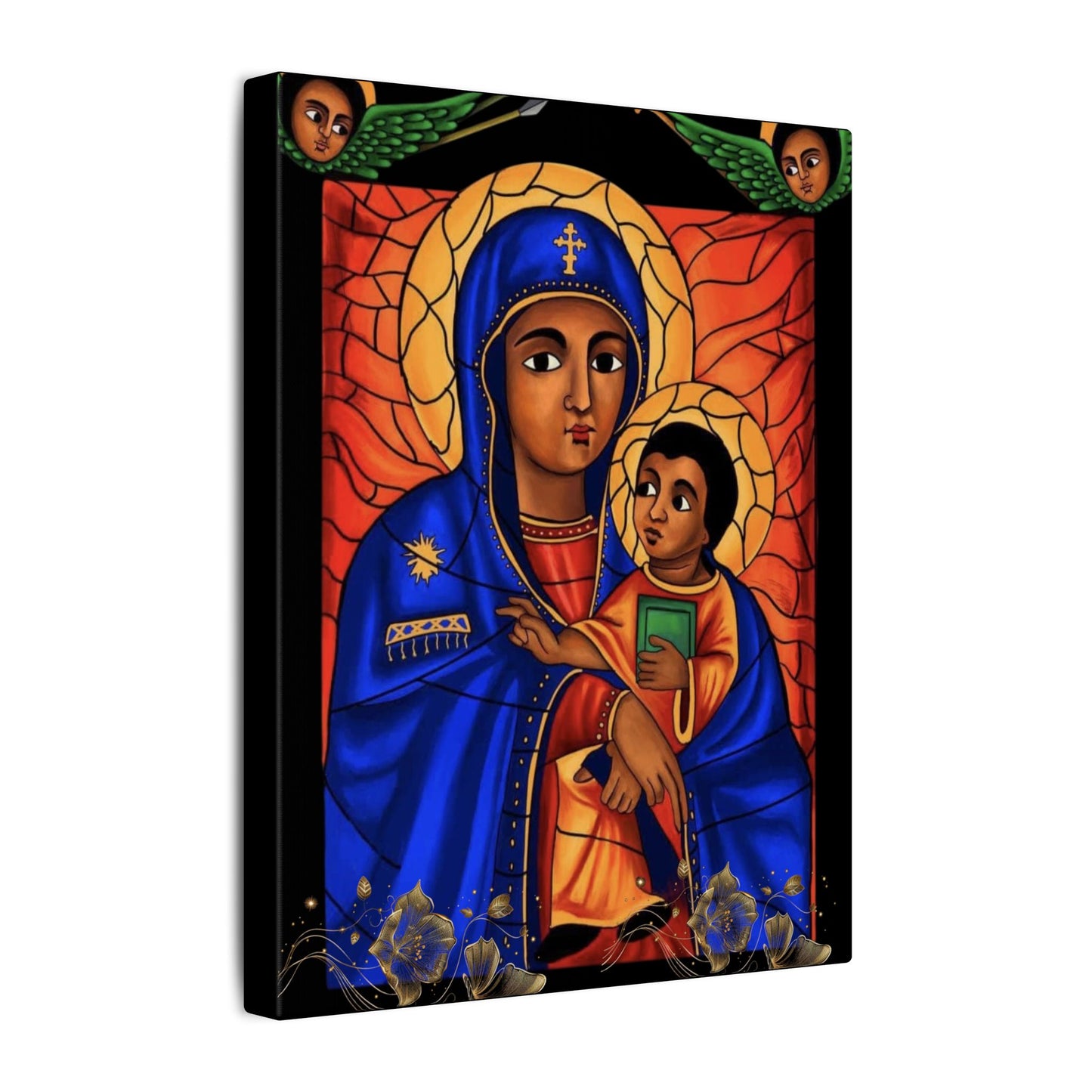 Virgin Mary Matte Canvas, Stretched, 0.75" (Multi-Size)